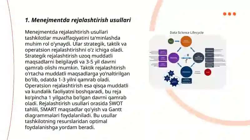 Menejment fani foydlanadigan metodlari 3