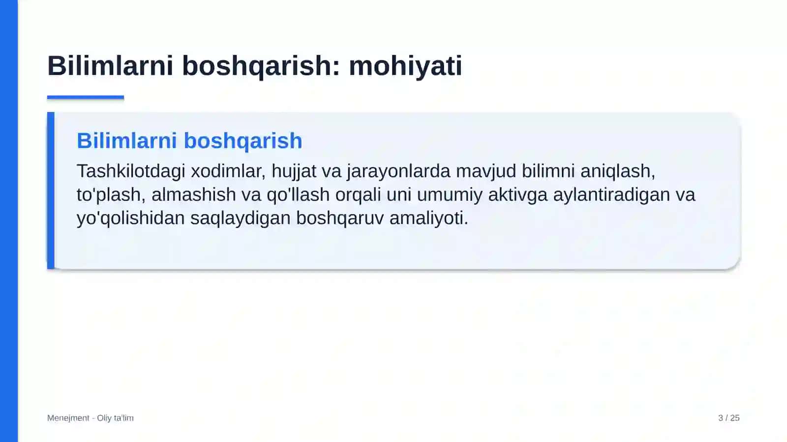 marosim xizmatlarida bilimlarni boshqarish 5764 3