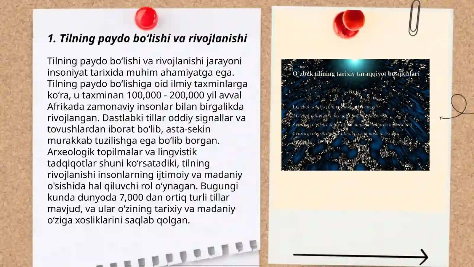 Tilning paydo boʻlishi tillarning taraqqiyoti, tillarning tasnifi 3