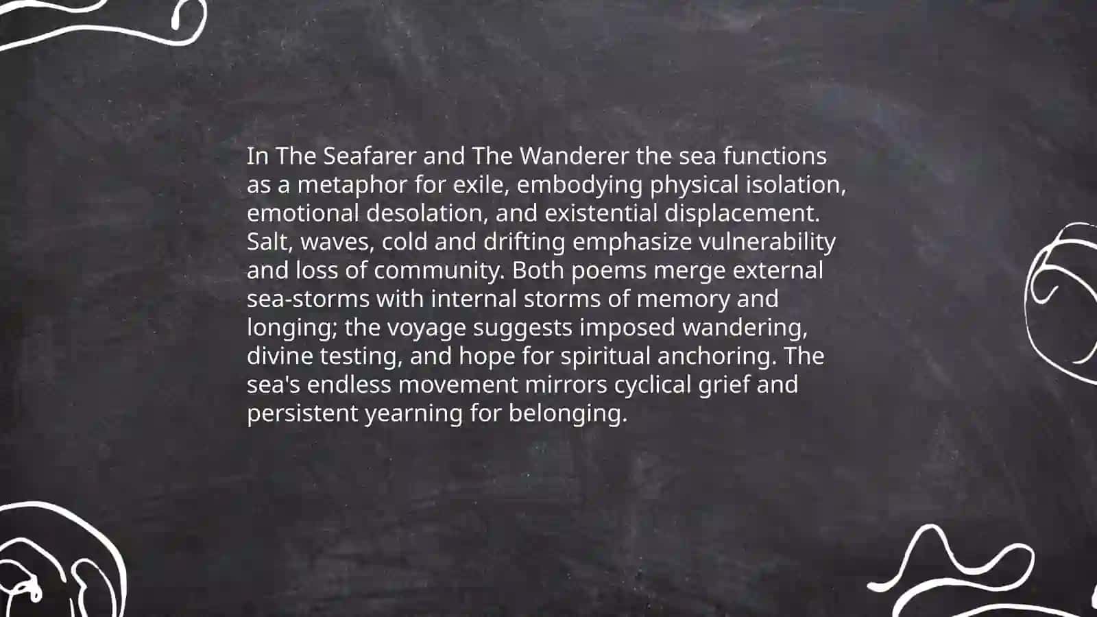 Themes of Exile and Loneliness in The Seafarer and The Wanderer 3