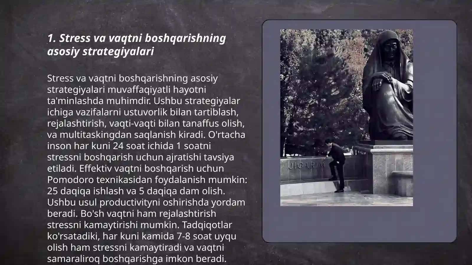 Stress va vaqtni boshqarishning asosiy strategiyalari 3
