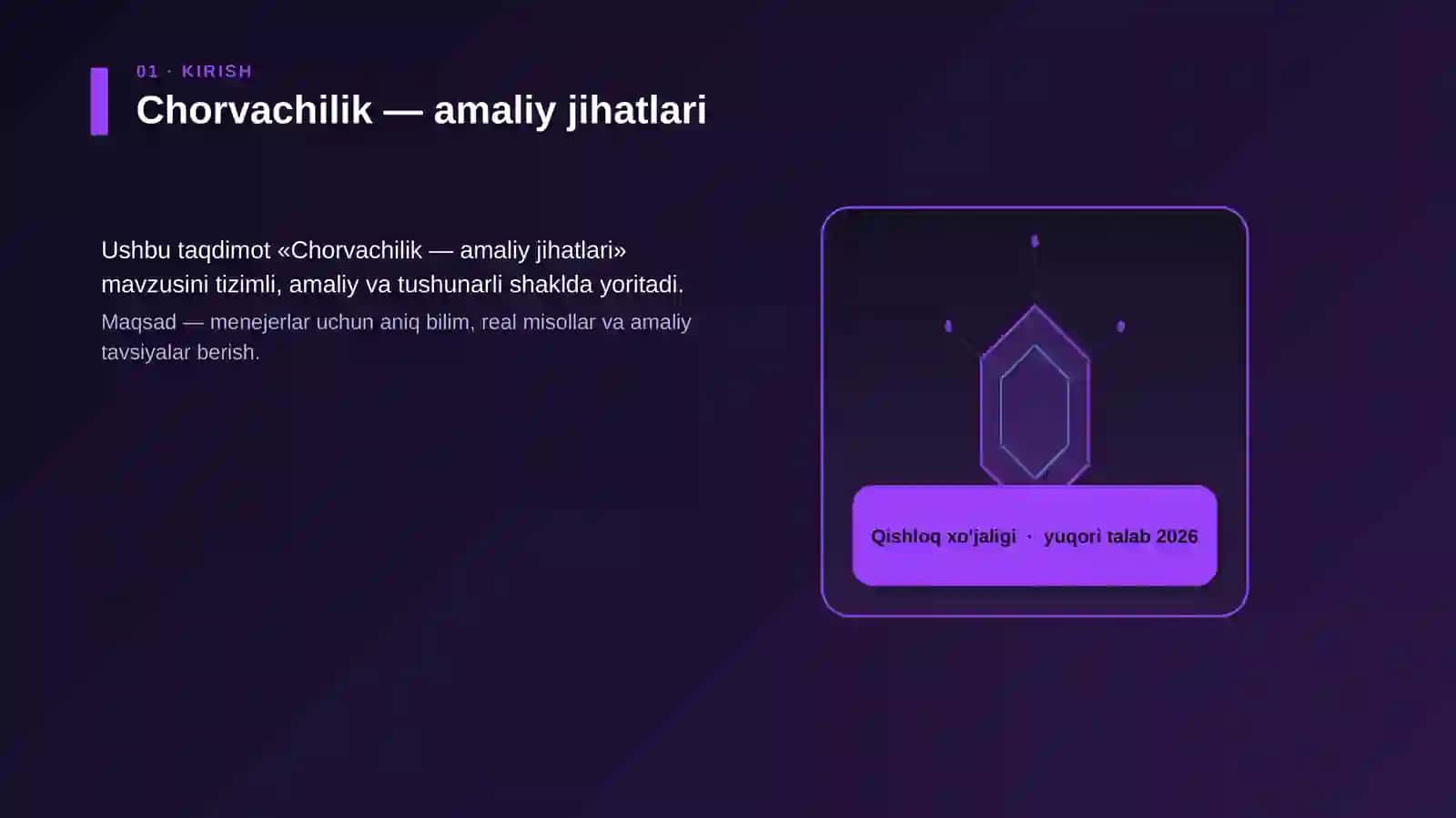 Chorvachilik — amaliy jihatlari 3