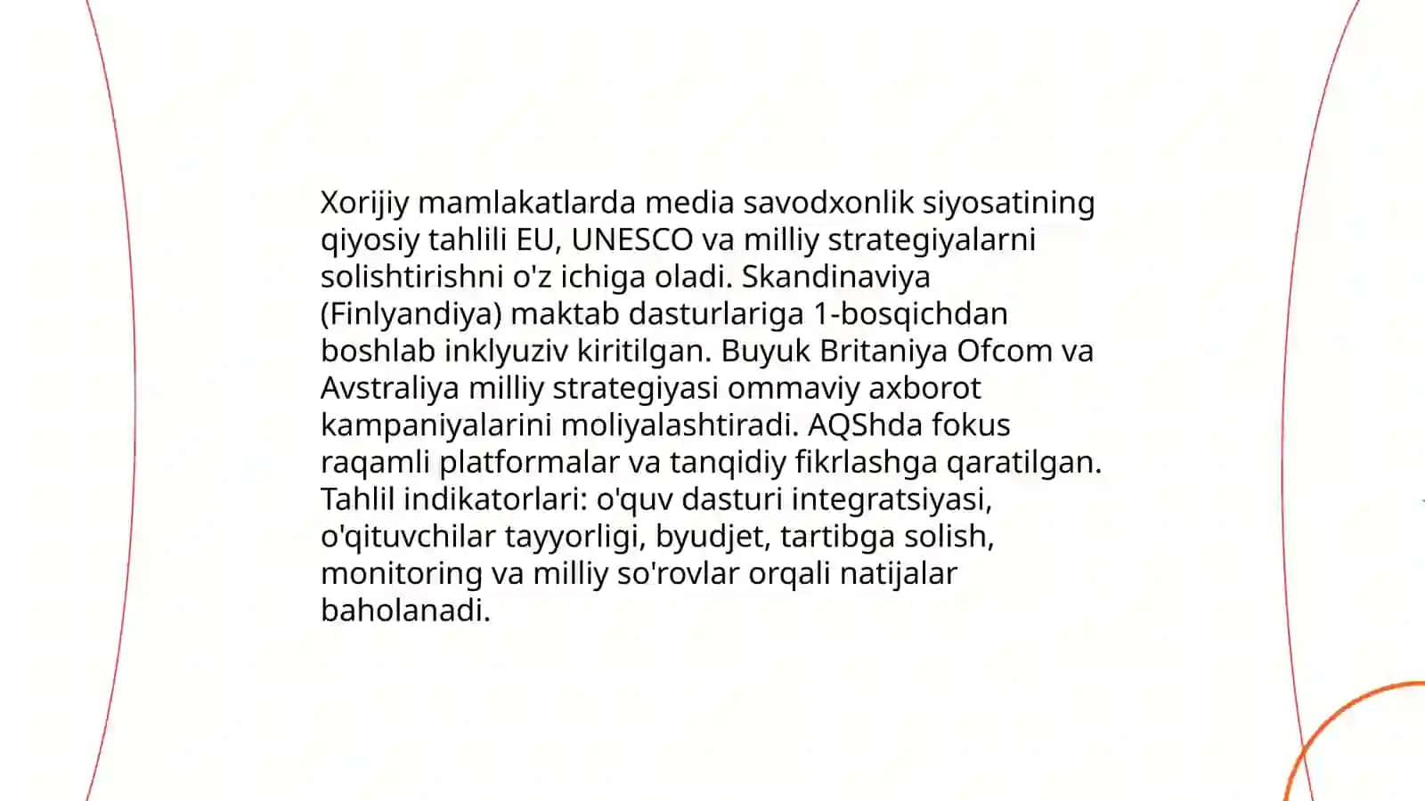 Xorijiy mamlakatlarda media savodxonlik va axborot madaniyatining qiyosiy tahlili 3