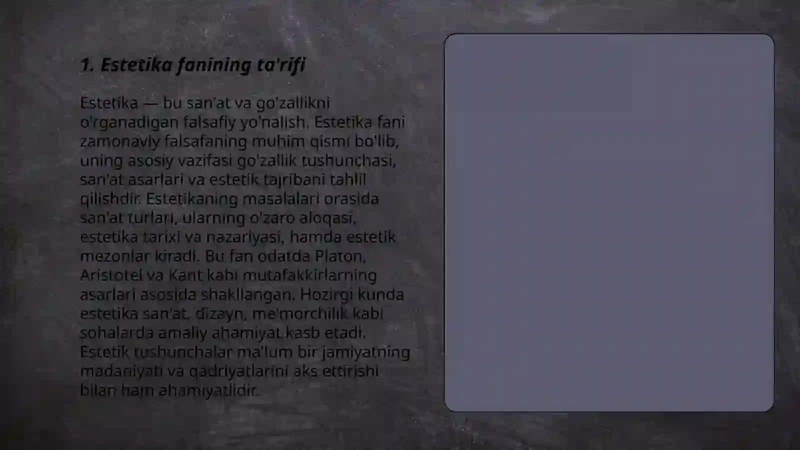 Estetika fani obyekri va falsafiy mohiyati 3