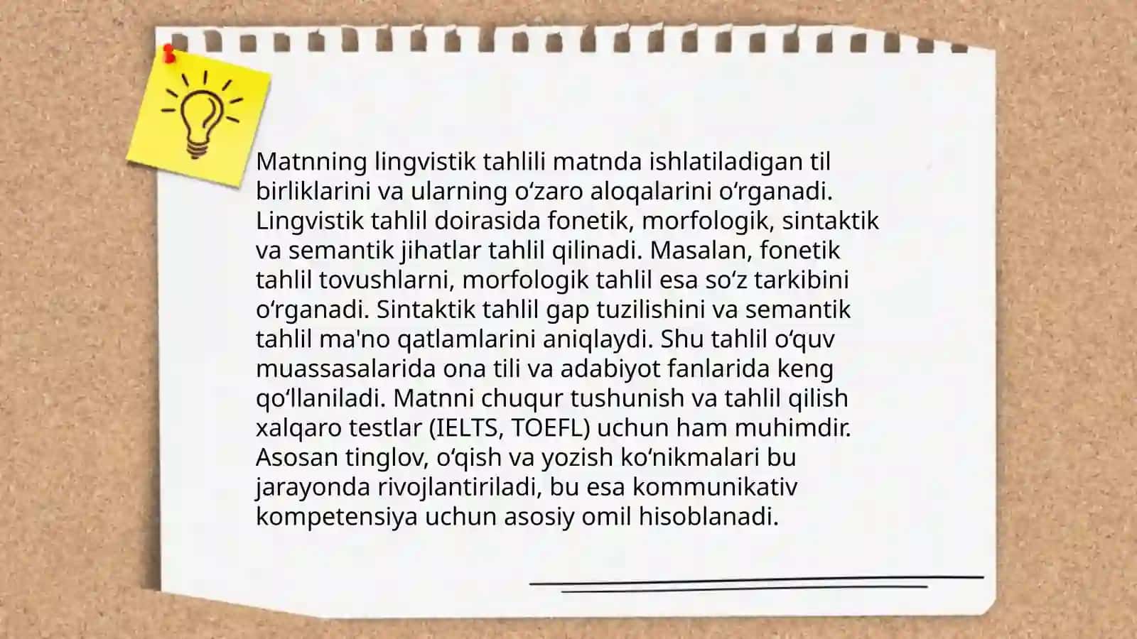 Matnni lisoniy va mantiqiy birliklarga ajratish 3