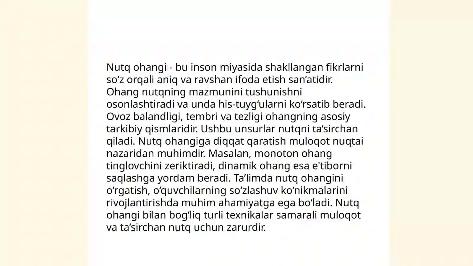 Nutq Ohangi 3