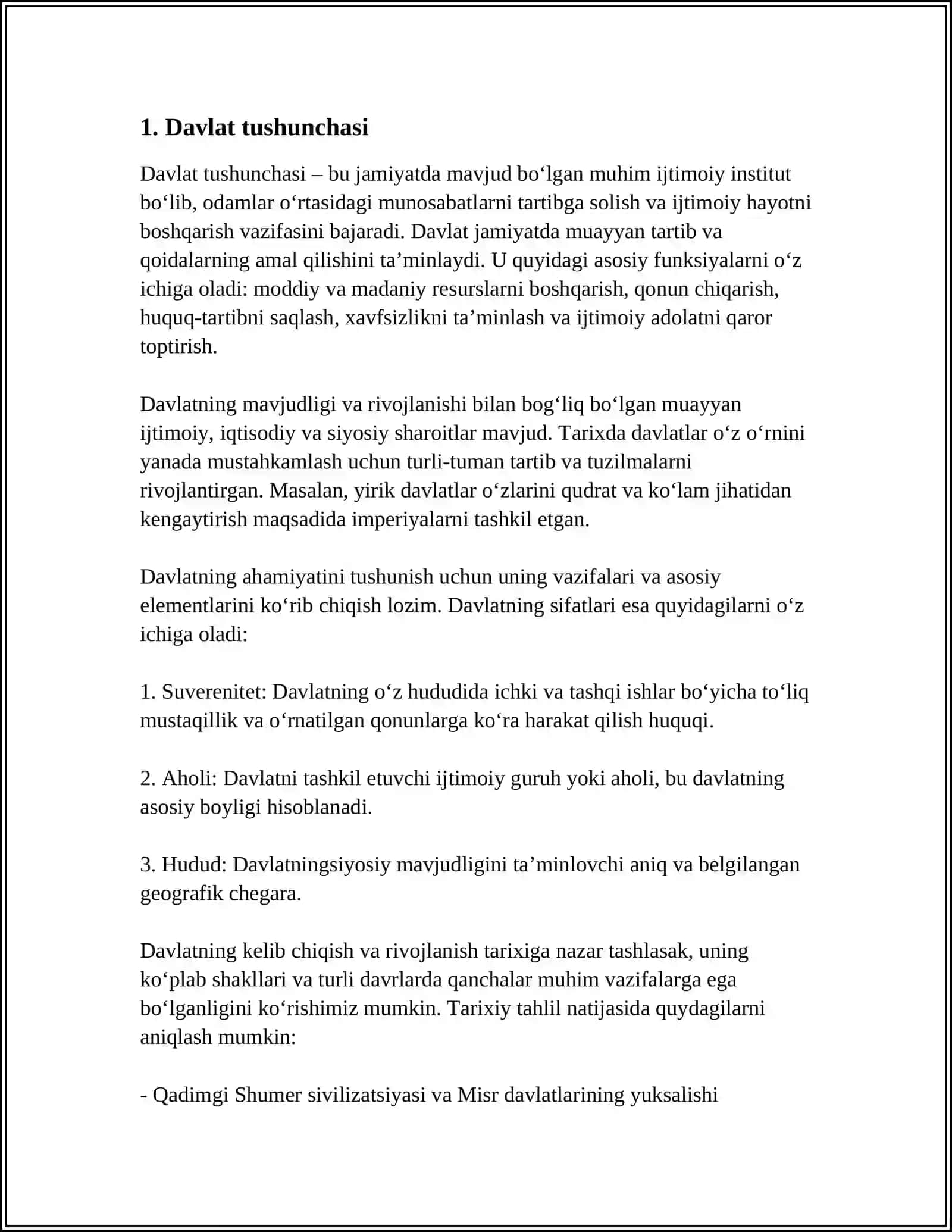 Davlat tushunchasi 3