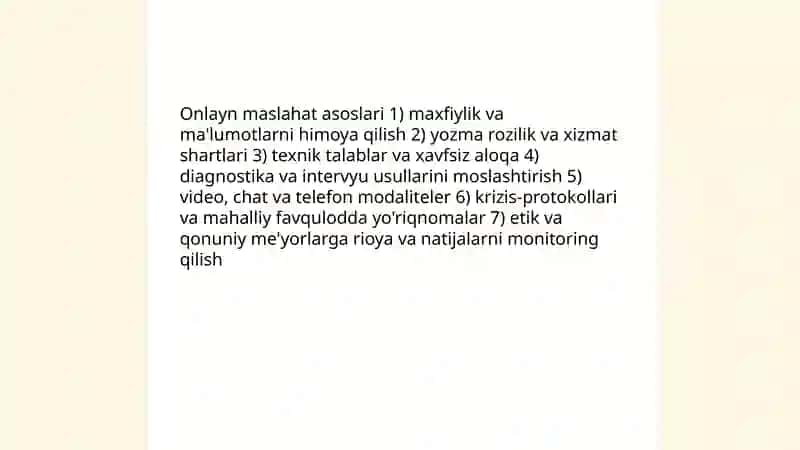 Raqamli psixologiya: onlayn maslahat va virtual treninglar 3
