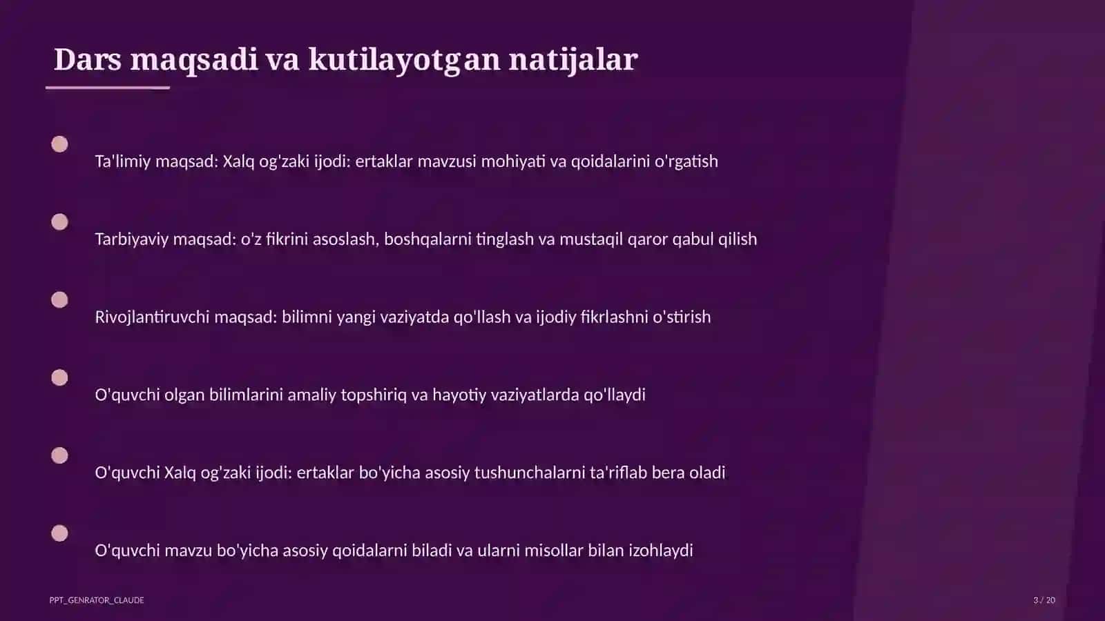 Xalq og'zaki ijodi: ertaklar (5-sinf) 3