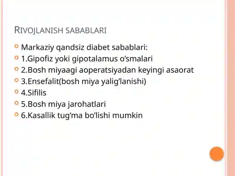 Qandsizdiabet-turlari, sabablari, alomatlari, davolash 3