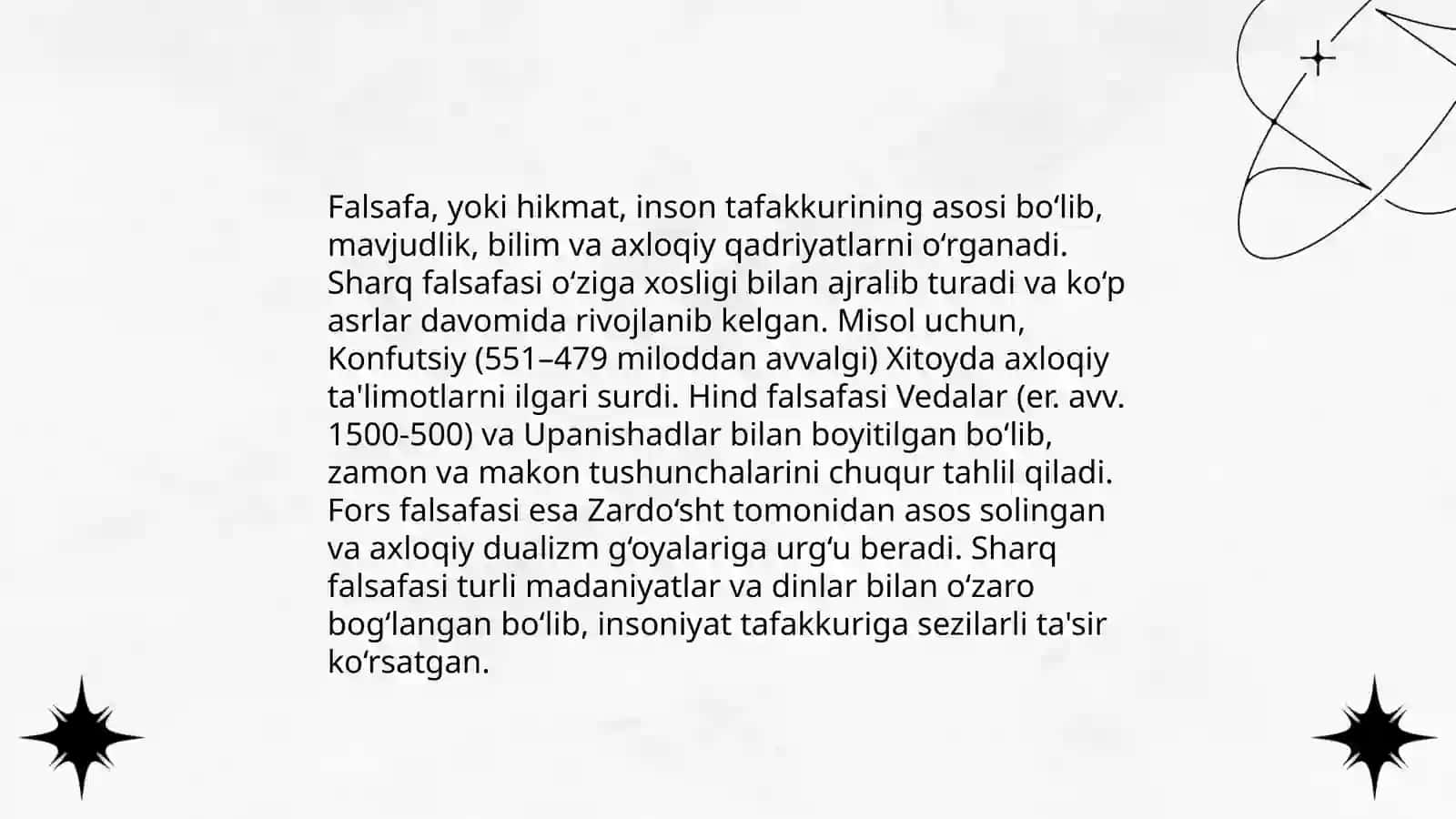 Falsafaning mohiyatiga oid Sharq va Gʻarb mutafakkirlarining tariflari 3