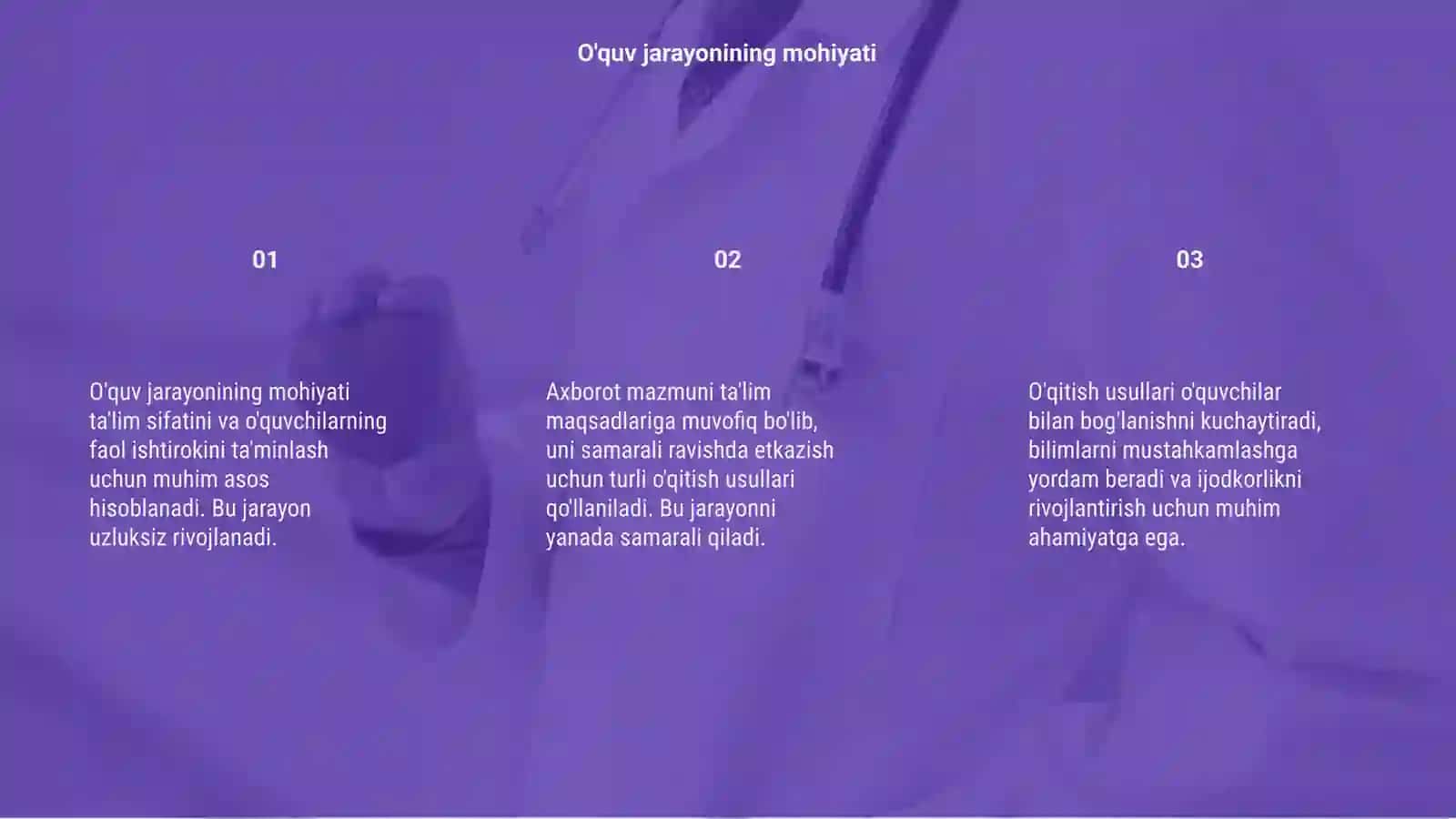 O'quv jarayonining mohiyati 3