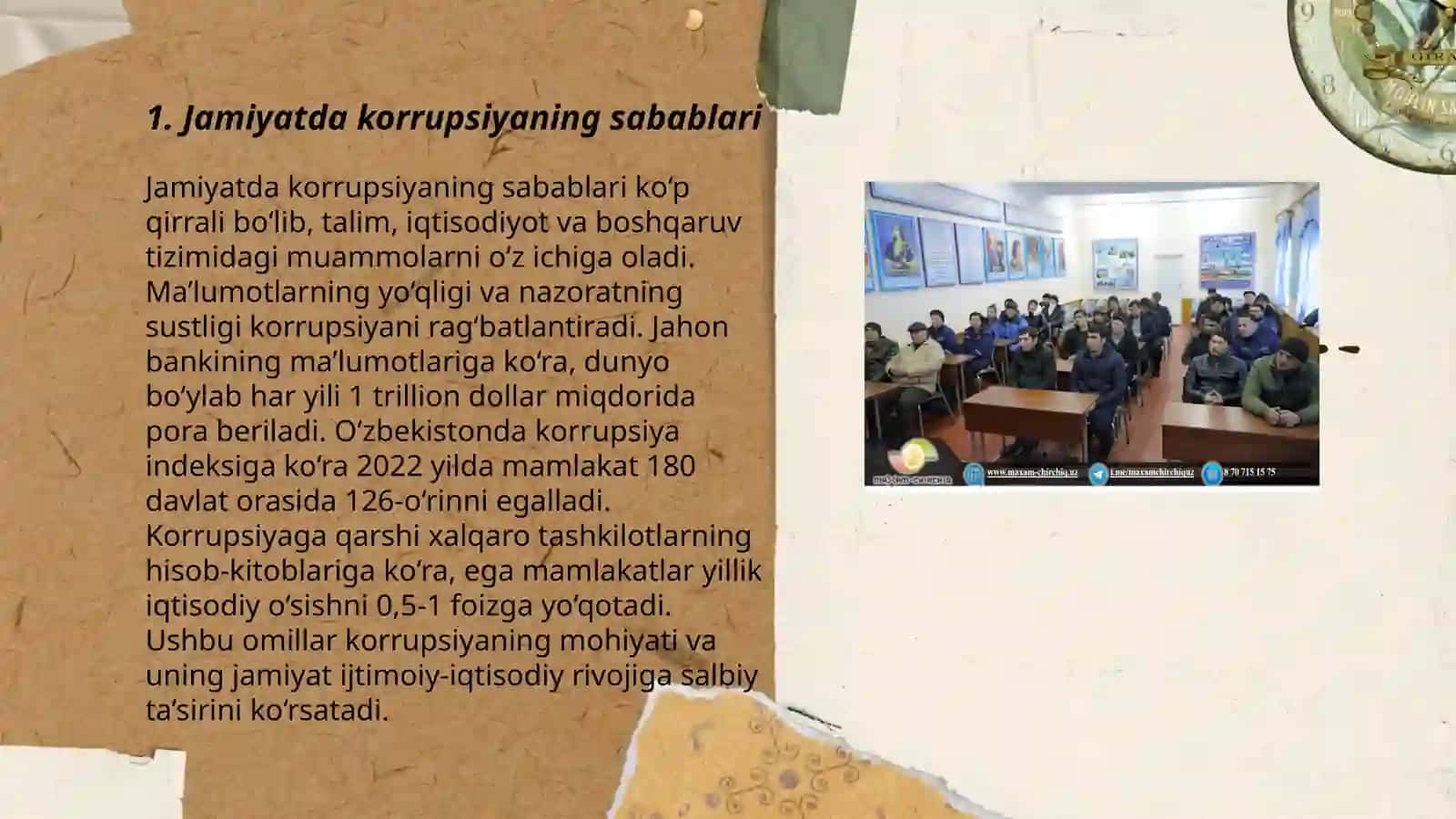 Jamiyatda korrupsiya muammosi 3
