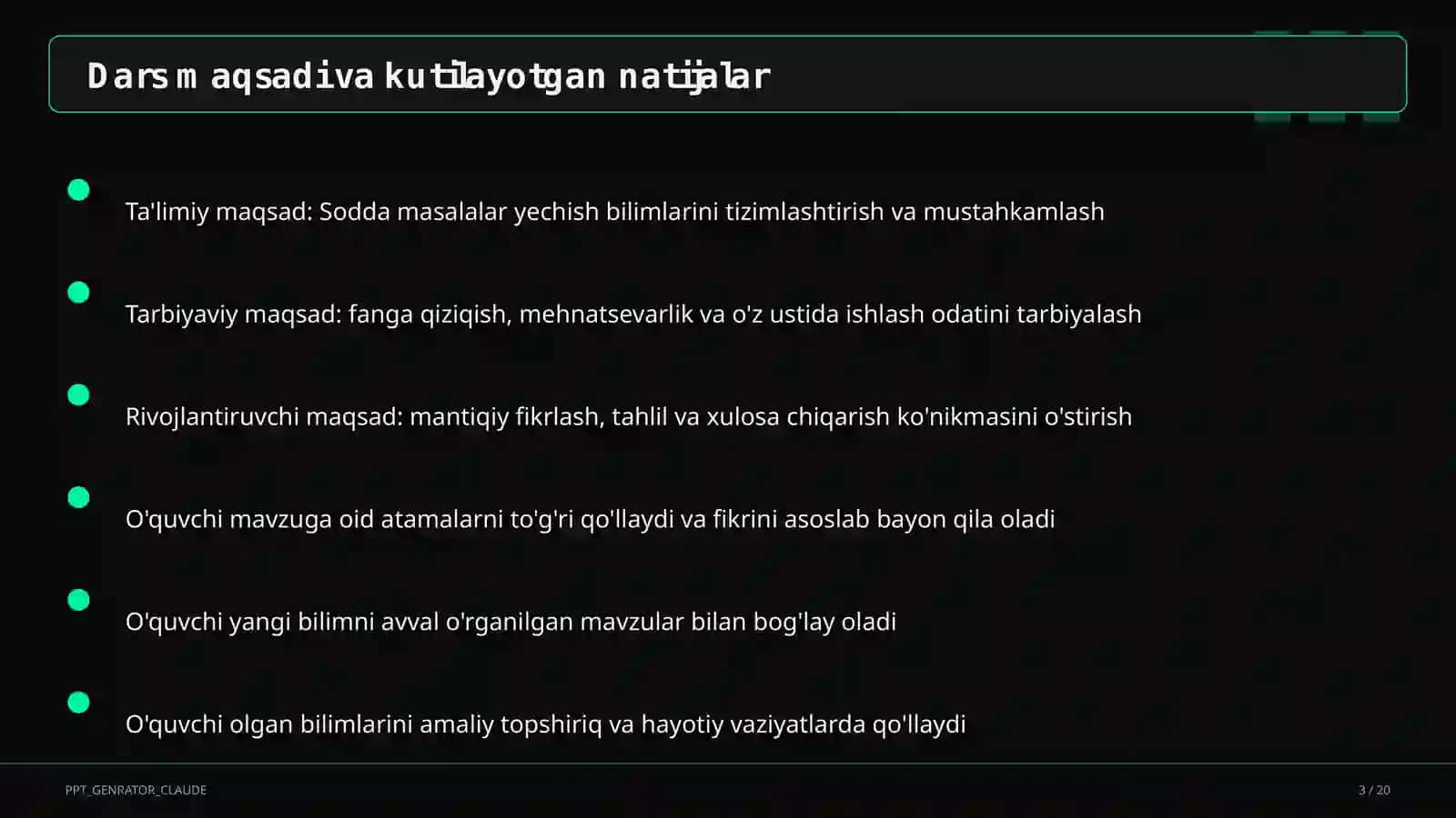 Sodda masalalar yechish (1-sinf) 3