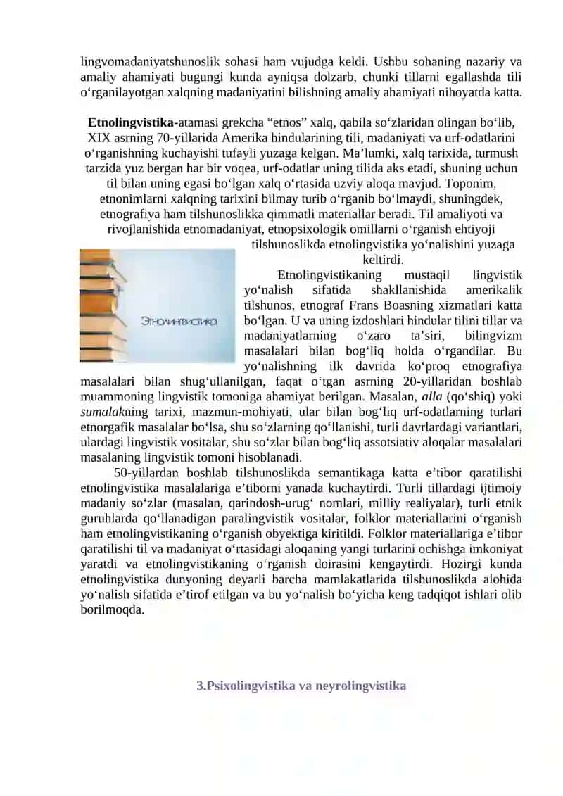 MAVZU. XX-XXI ASRLAR TILSHUNOSLIGINING ZAMONAVIY YO`NALISHLARI 3