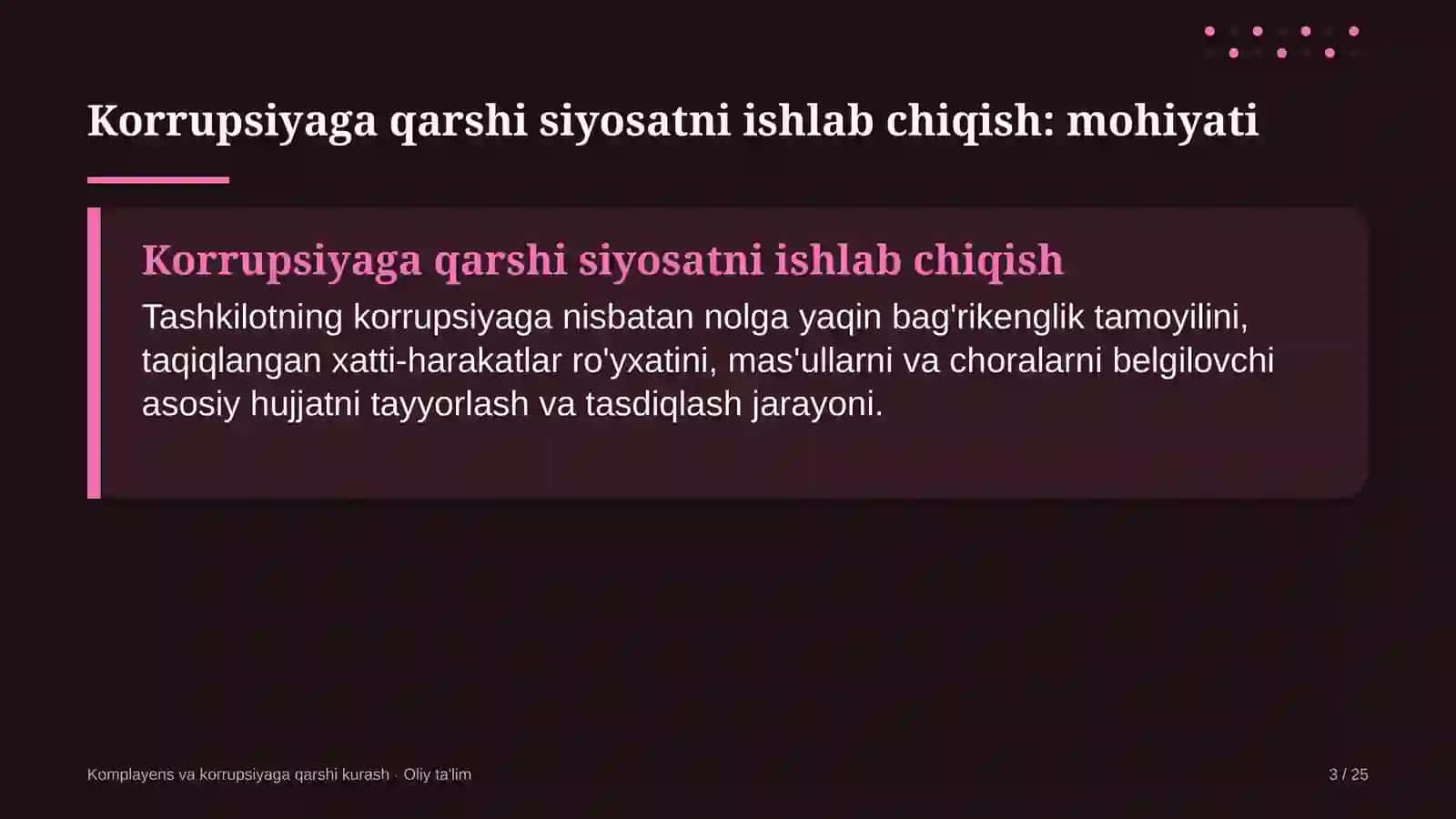 xususiy telekanallarda korrupsiyaga qarshi siyosatni ishlab chiqish 2302 3