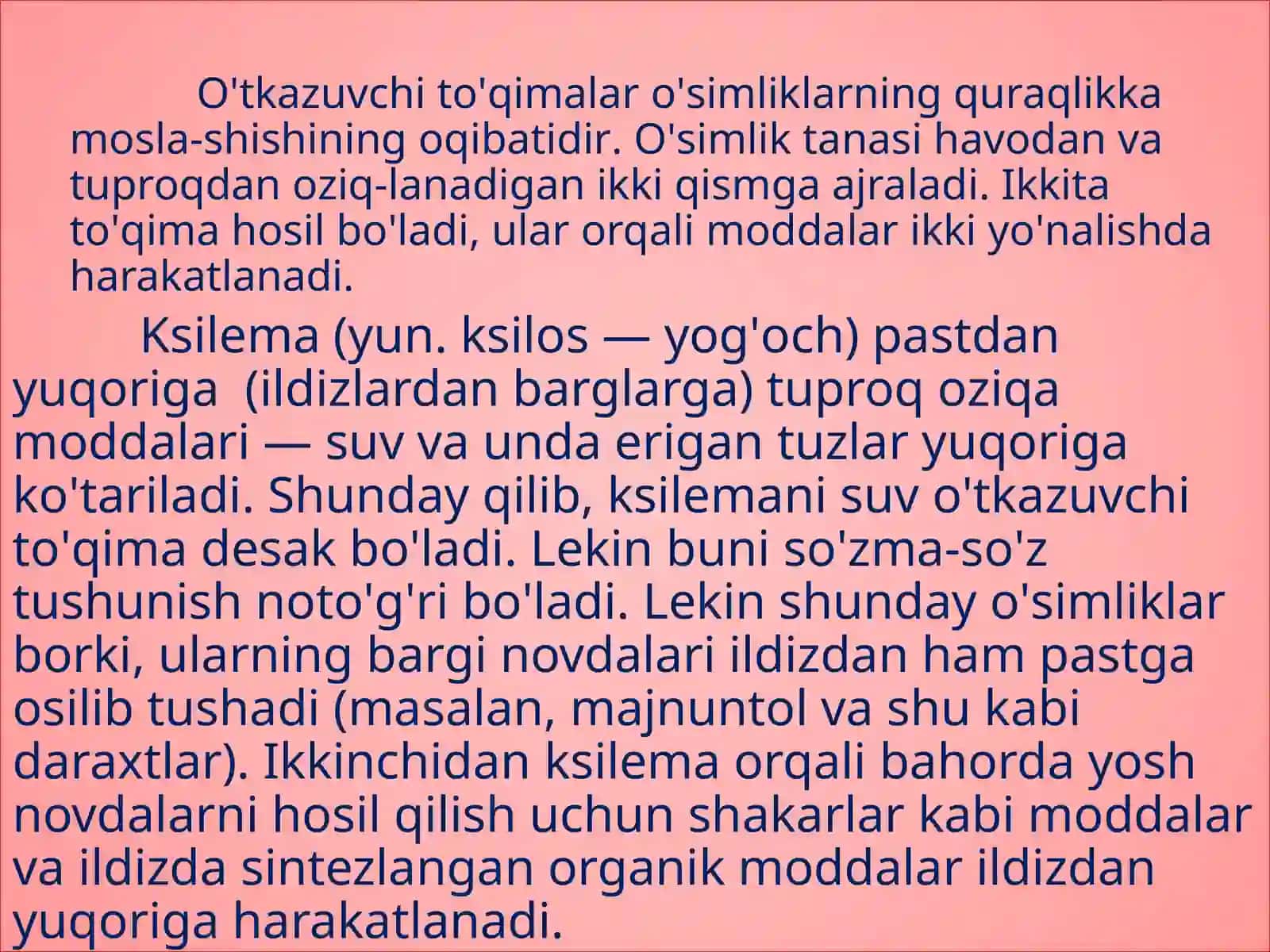 O'simliklar anatomiyasi va morfologiyasi 3