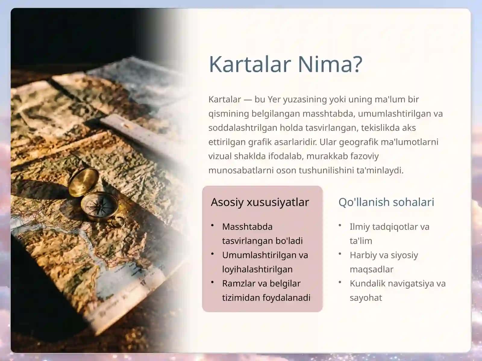 Kartalarning Tasniflanishi: Dunyoni Anglash Vositasi 3