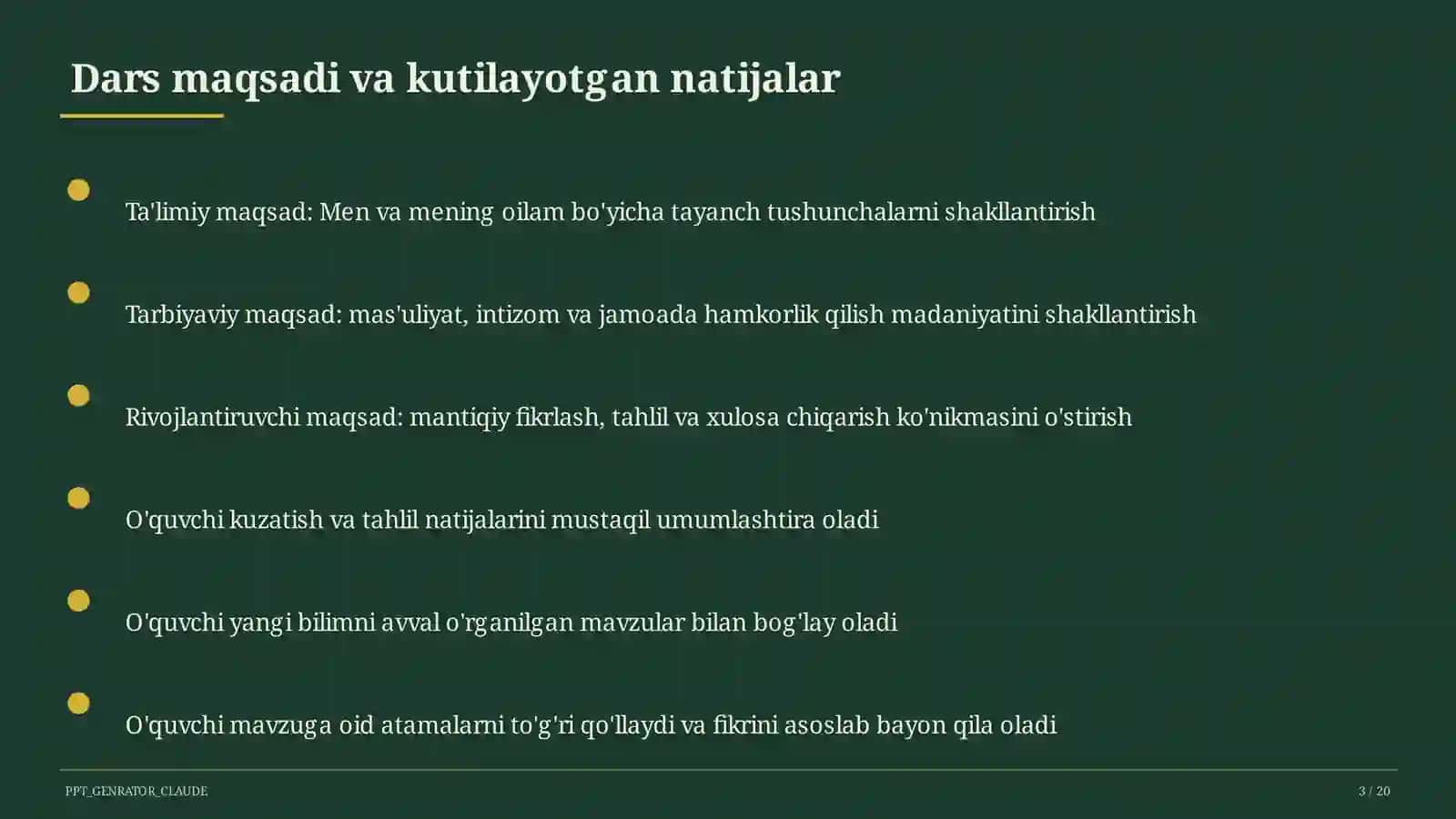 Men va mening oilam (1-sinf) 3