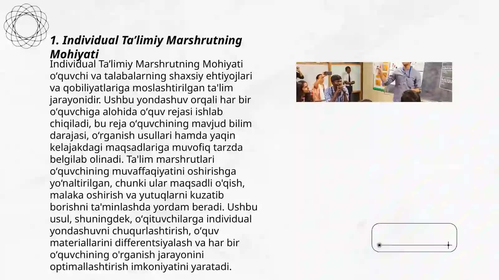 INDIVIDUАL TА’LIMIY MАRSHRUT: TUZISH TАMOYILLАRI, MUTАXАSSISLIKLАR АRО JАMОА 3