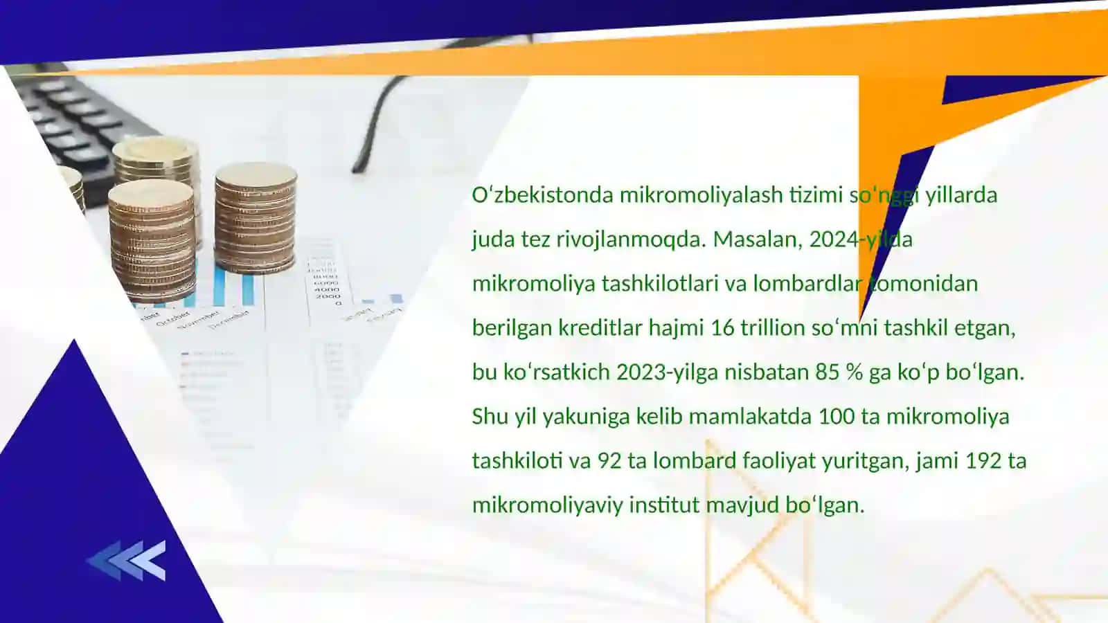 Mikrokredit tashkilotlarining aktiv va passiv operatsiyalari 3