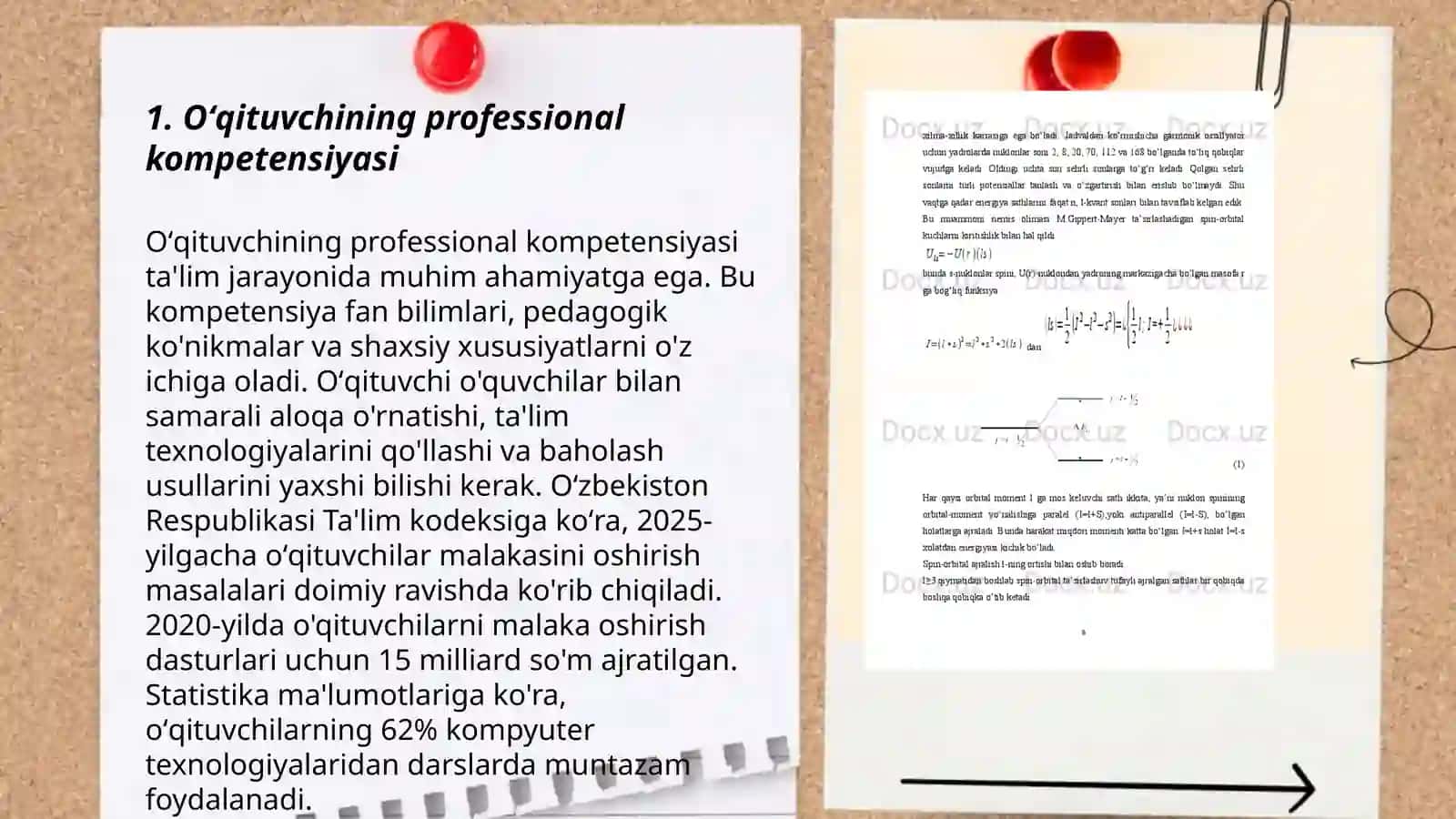 Oʻqituvchiga qoʻyiladigan talablar va uning umumlashgan modeli 3