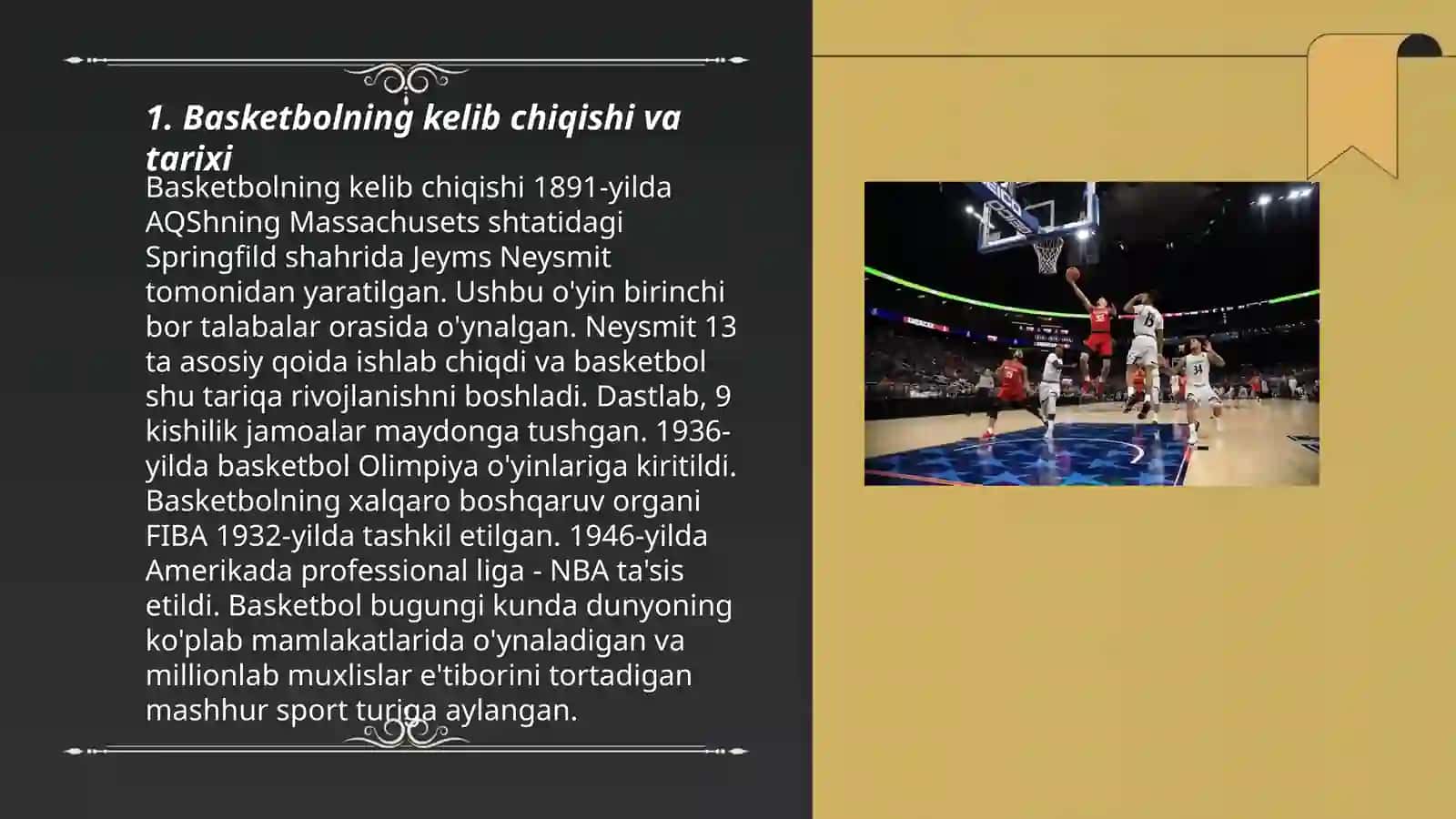Basketbolning rivojlanish bosqichlari 3
