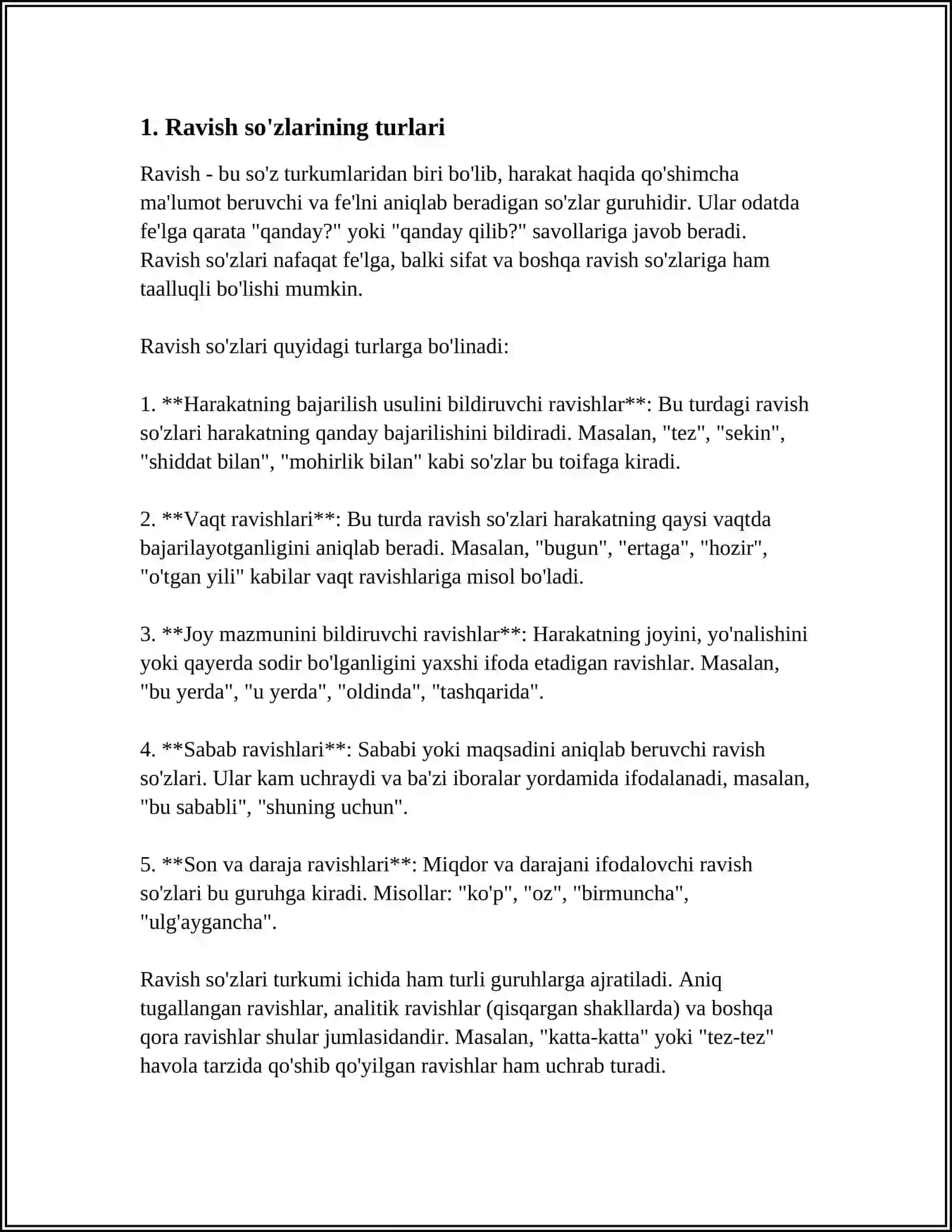 RAVISH SOʻZ TURKUMI 3