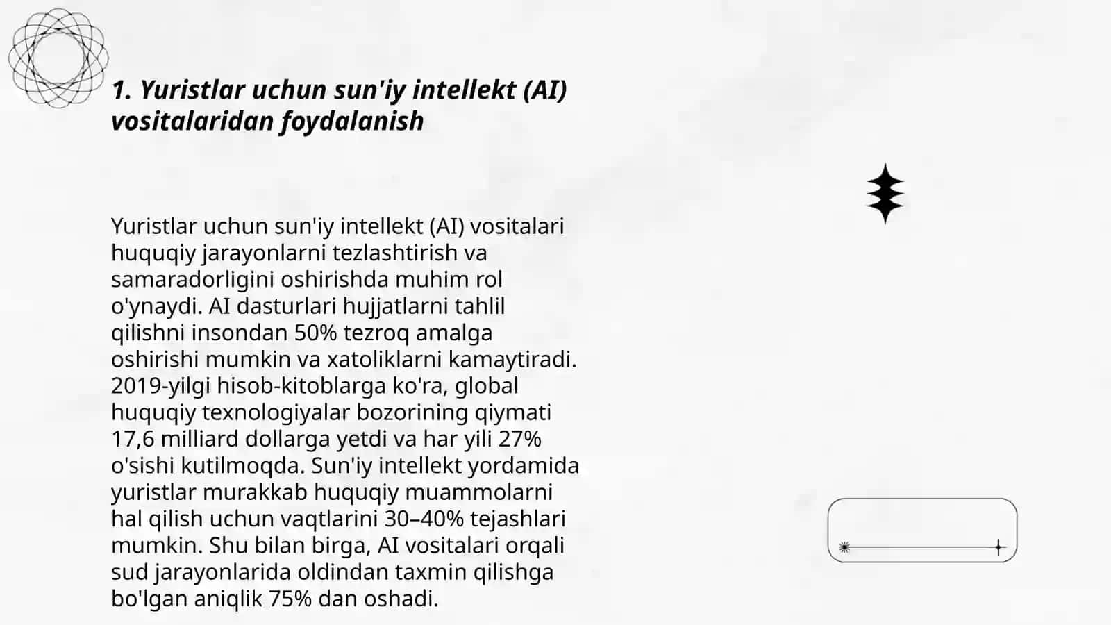 Yuristlar uchun Sun'iy Intellekt (AI) 3