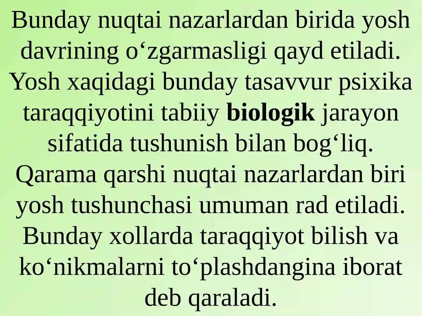 Yoshdavrlarni tabaqalash va yosh inqirozlari 3