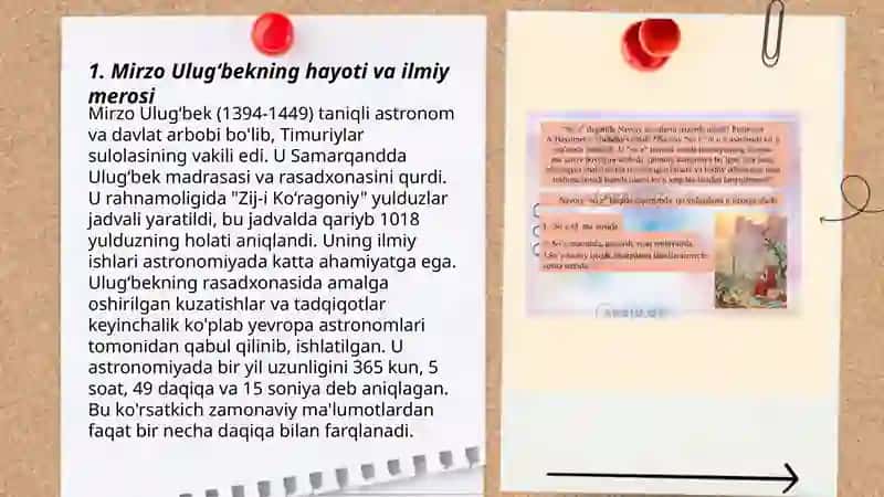 Ulug‘bekning pedagogik g‘oyalari va marifatparvalik faoliyati 3