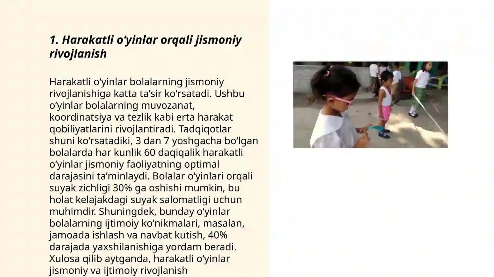 Harakatli oʻyinlar 3