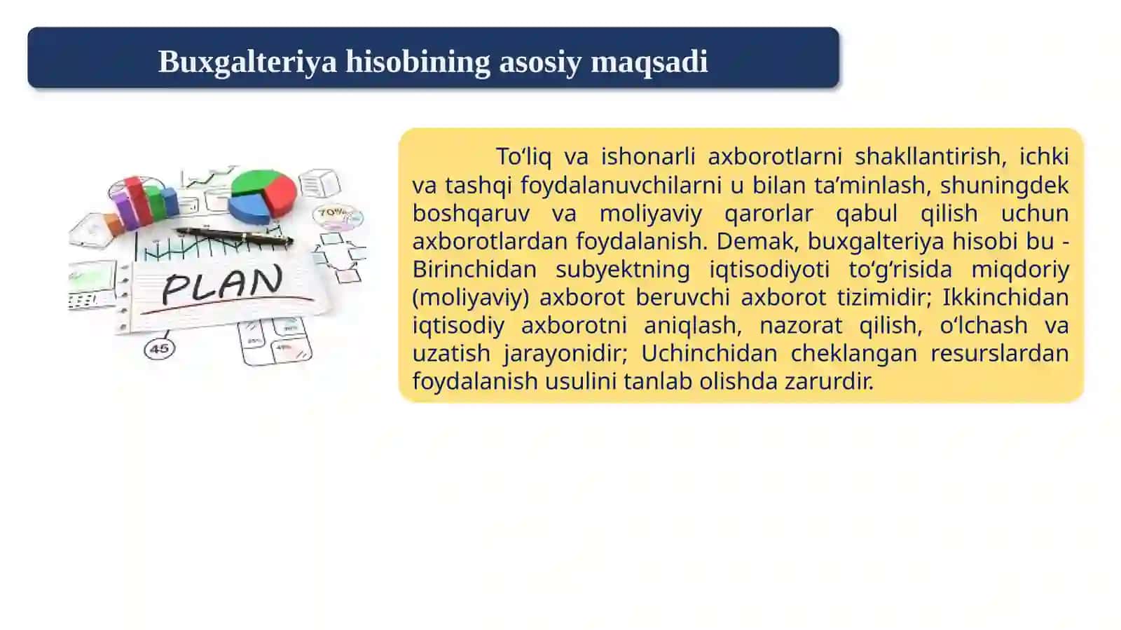 Buxgalteriya hisobi.Iqtisodiy rivojlanish 3