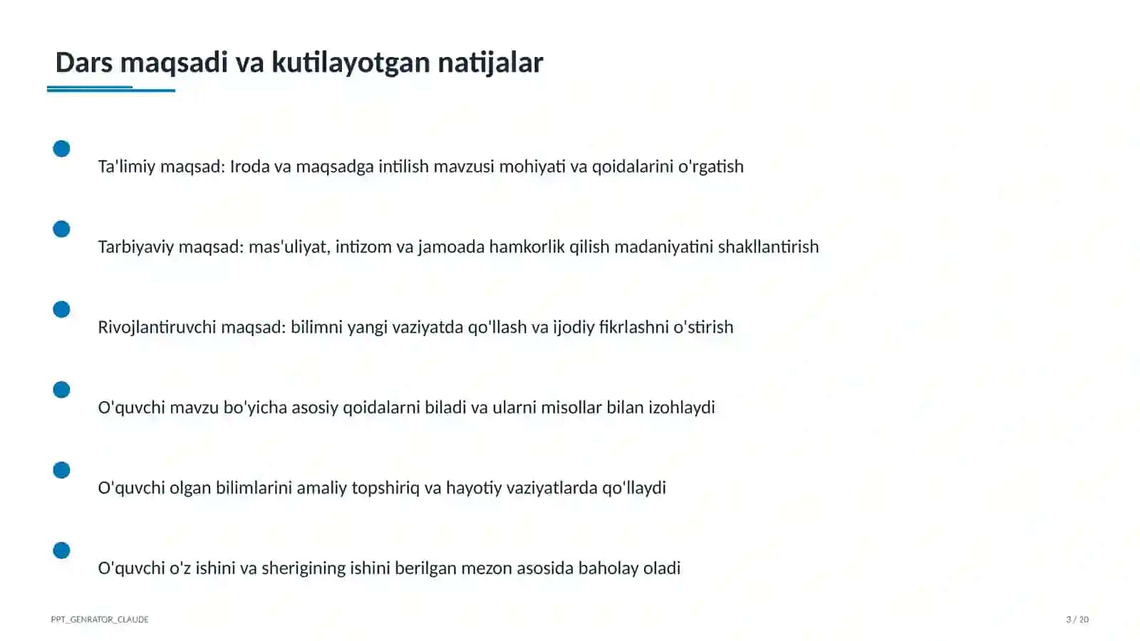 Iroda va maqsadga intilish (9-sinf) 3