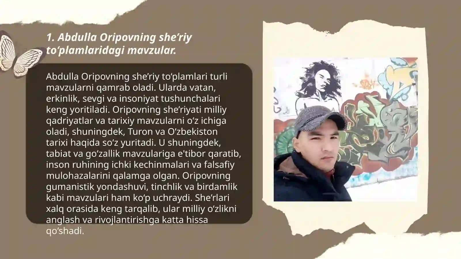 Abdulla Oripov va Erkin Vohidov she’riy to’plamlari tahlili 3