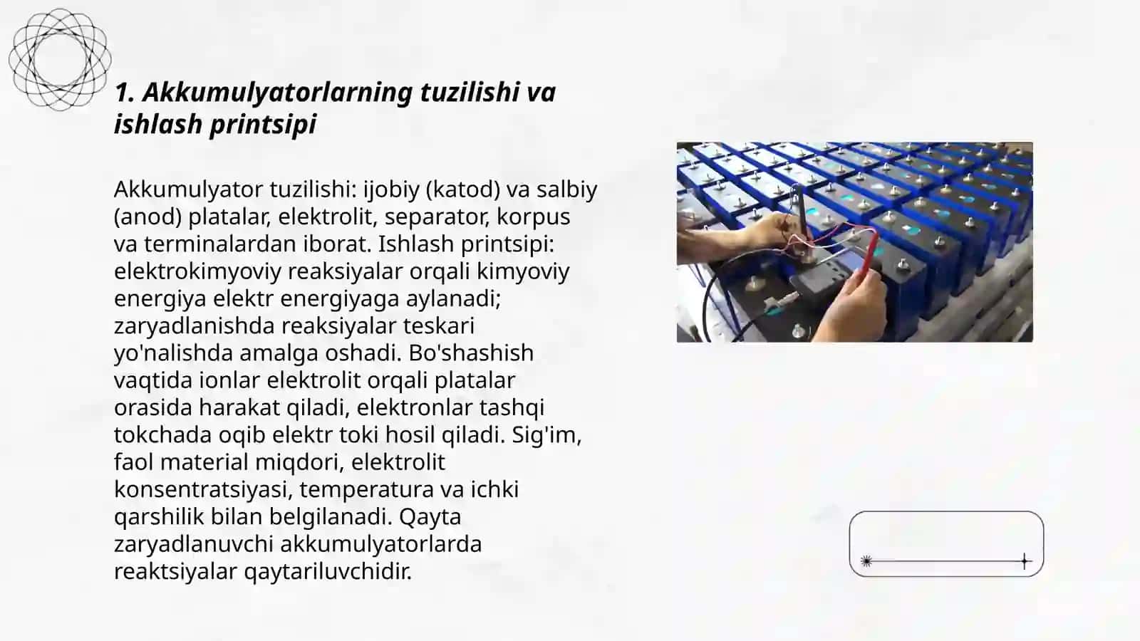 Akkumulyatorlar. Quruq batareyalar 3