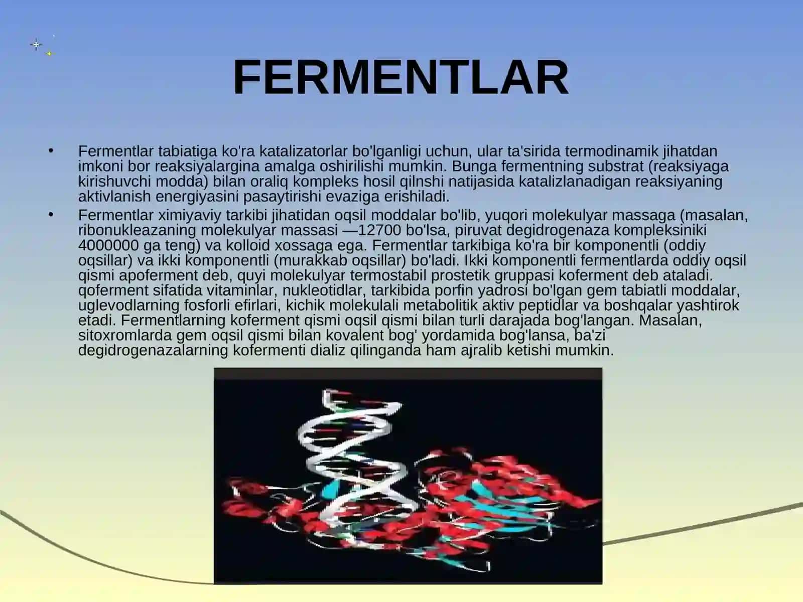 Fermentlar va oqsillar 3