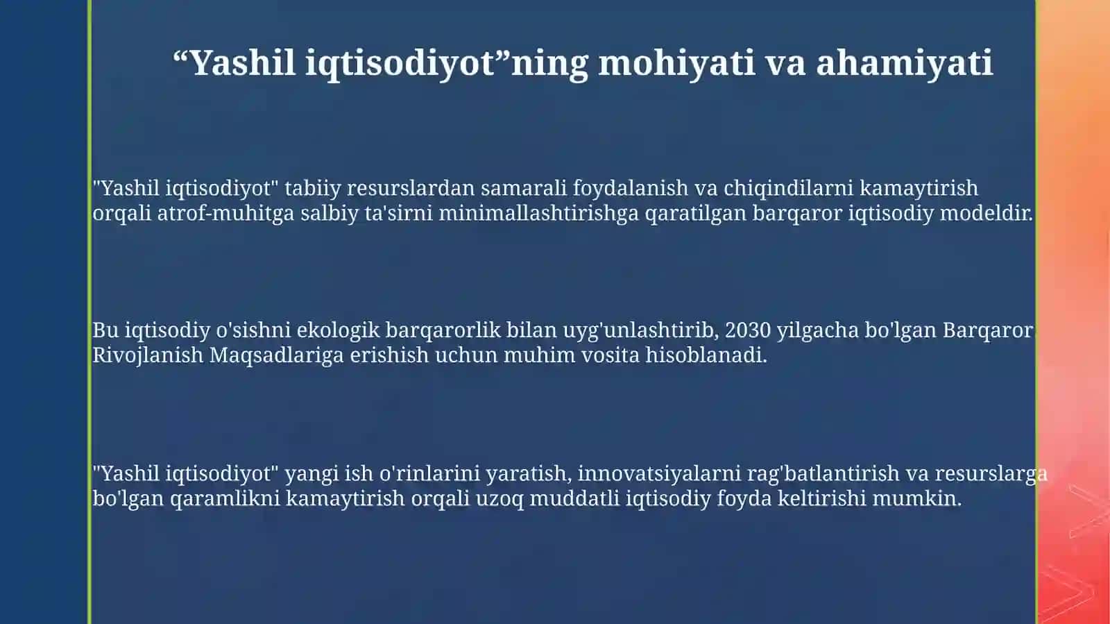 "Yashil iqtisodiyot"ning huquqiy asoslari 3