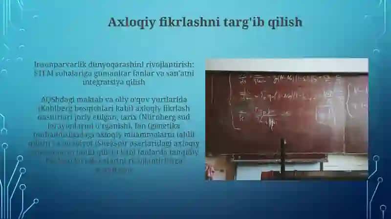 Ta'lim tarbiya jarayonida ilmiy va umum insoniy dunyo qarashni shakllantirish 3