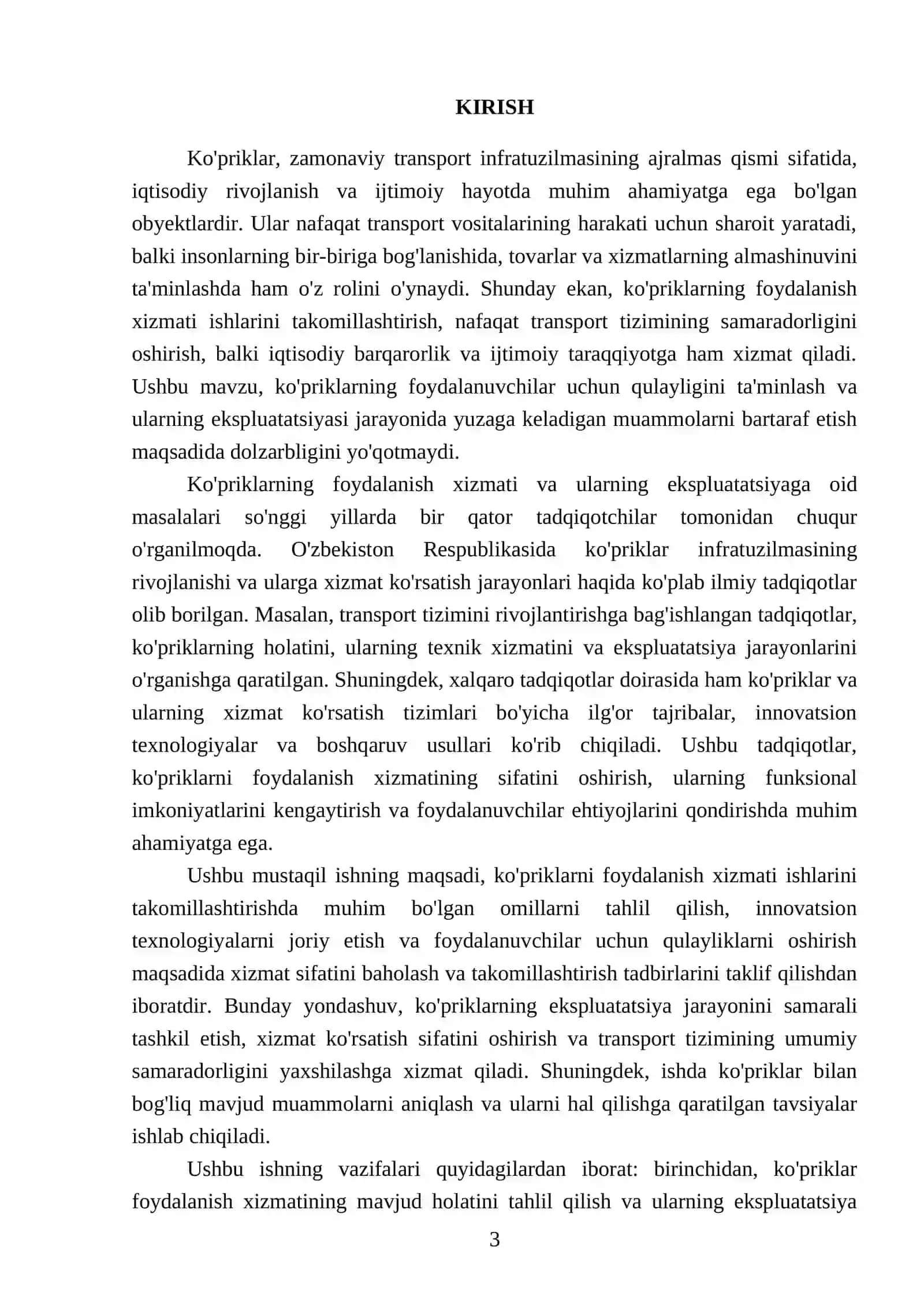 Ko'priklarni foydalanish xizmati ishlarini takomillashtirish tadbirlari 3