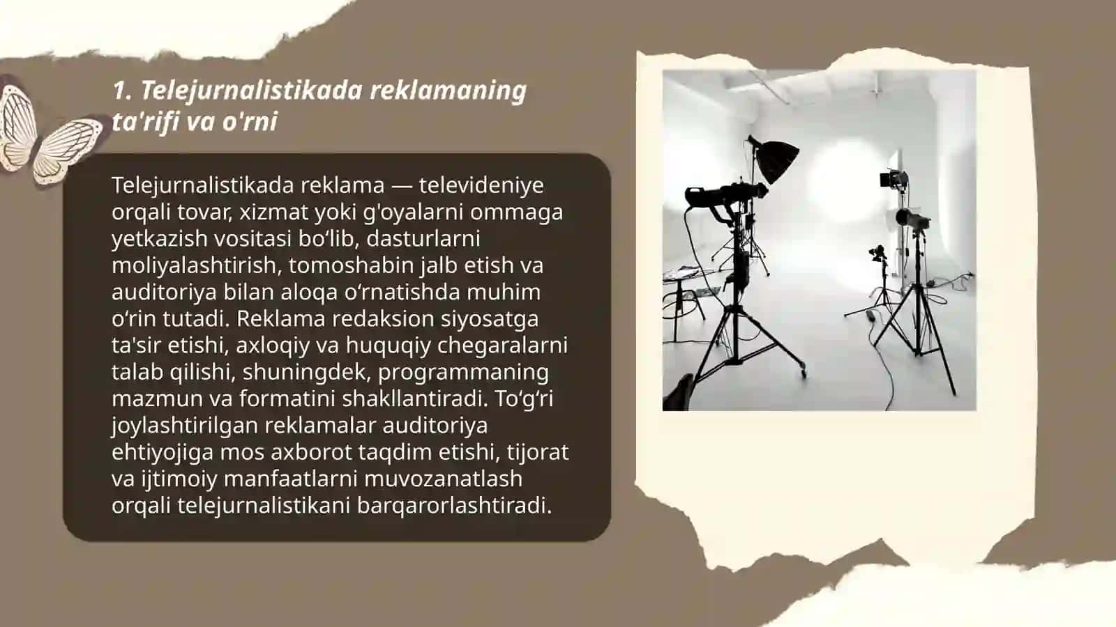 Telejurnalistikada reklamaning o’rni va ahamiyati 3