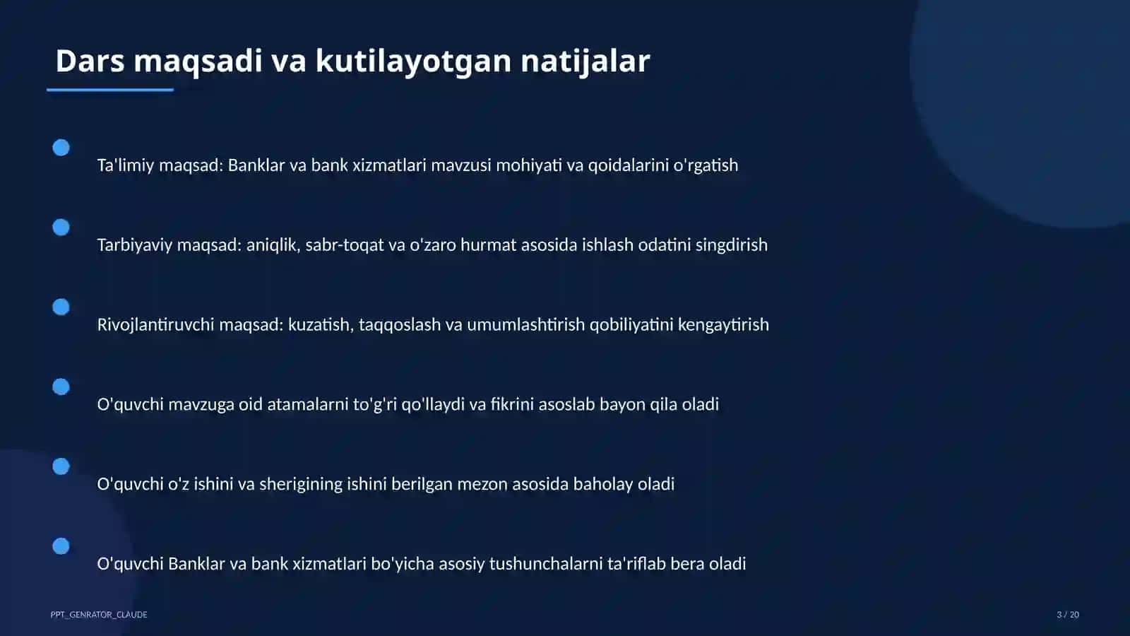 Banklar va bank xizmatlari (10-sinf) 3