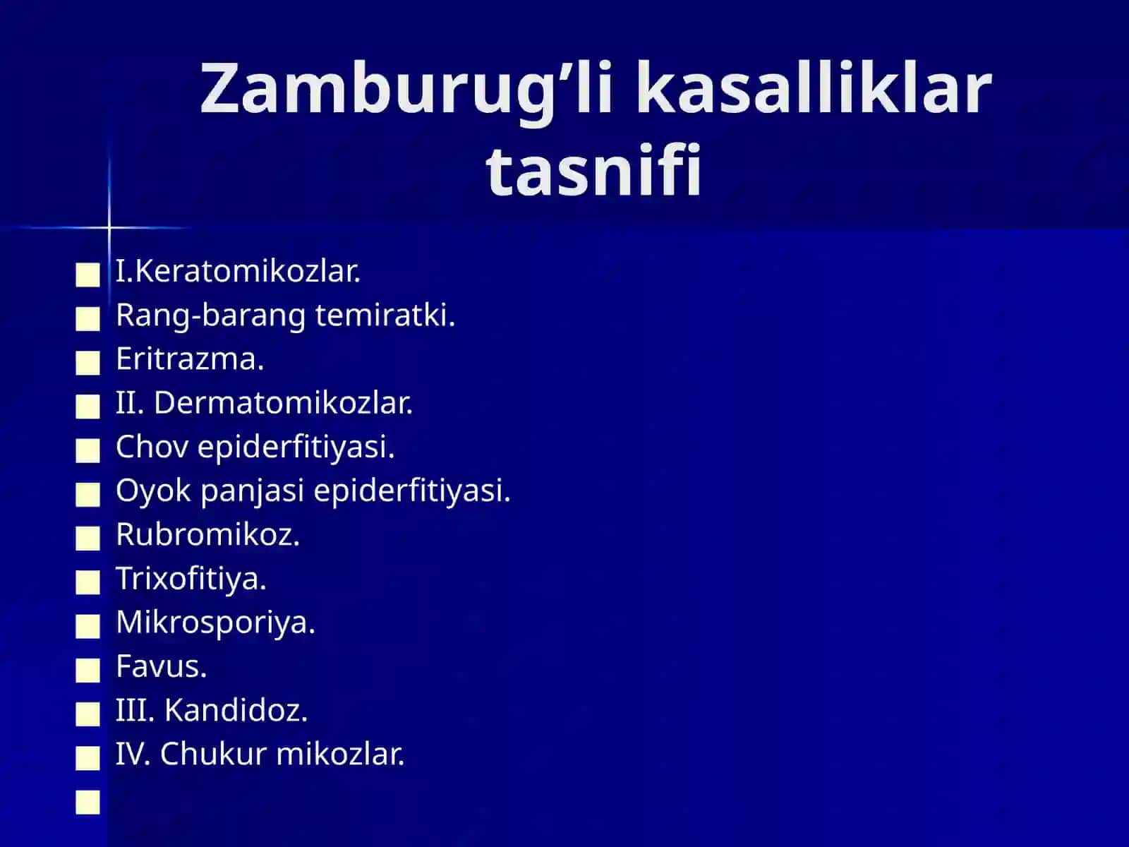 Teri-tanosil kasalliklari 3