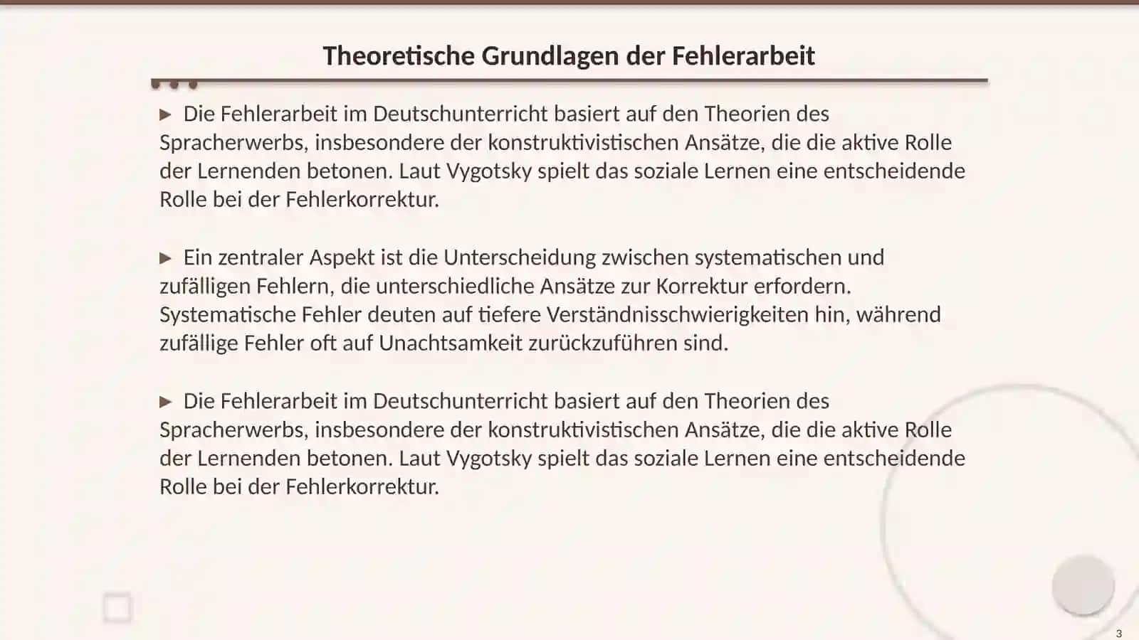 Fehlerarbeit (Methodik im Deutschunterricht) 3