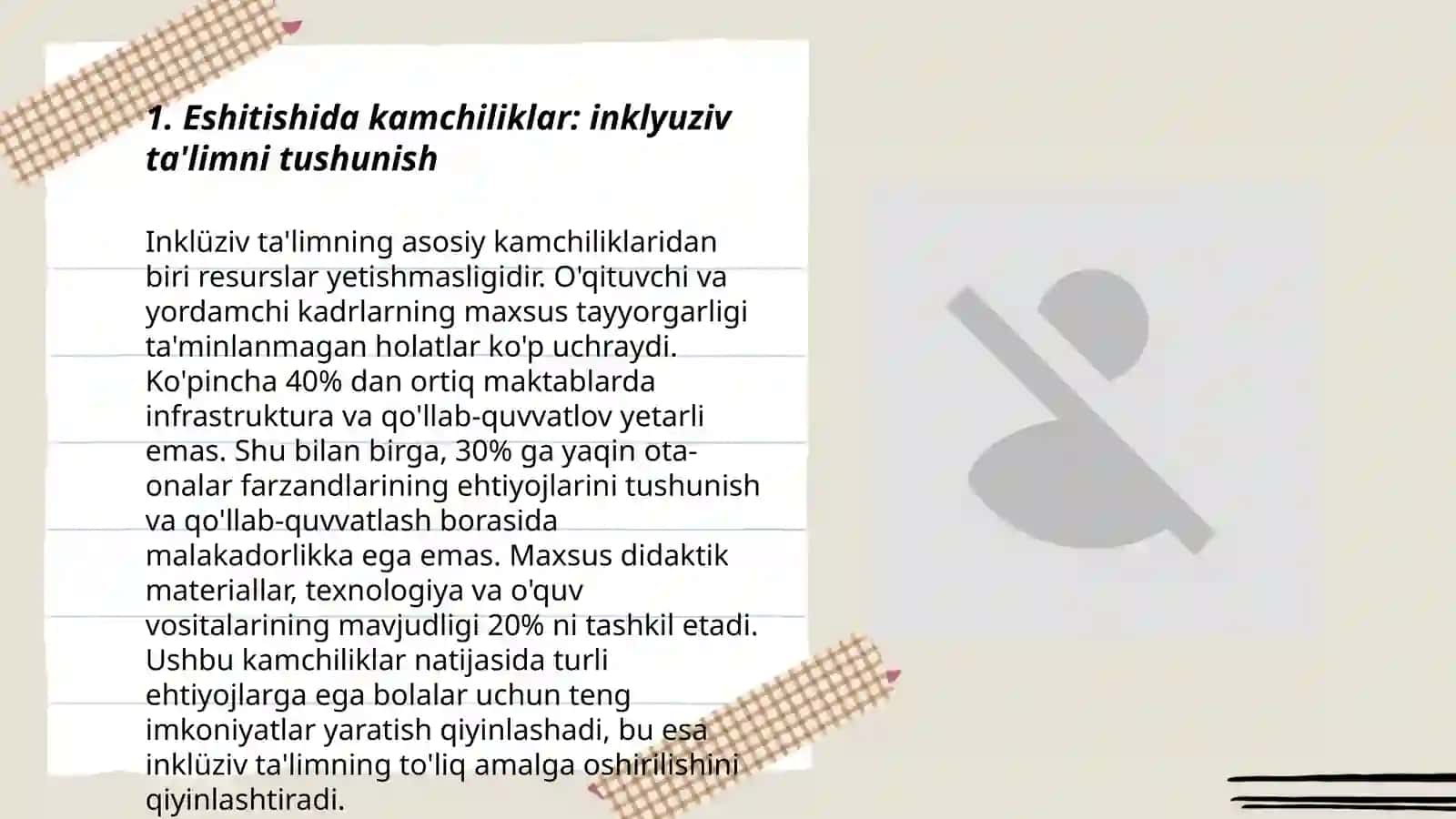 Eshitishida kamchiliklarga ega boʻlgan bolalar uchun inklyuziv taʼlim strategiyalari va ularni amalga oshirish shart sharoitlari 3