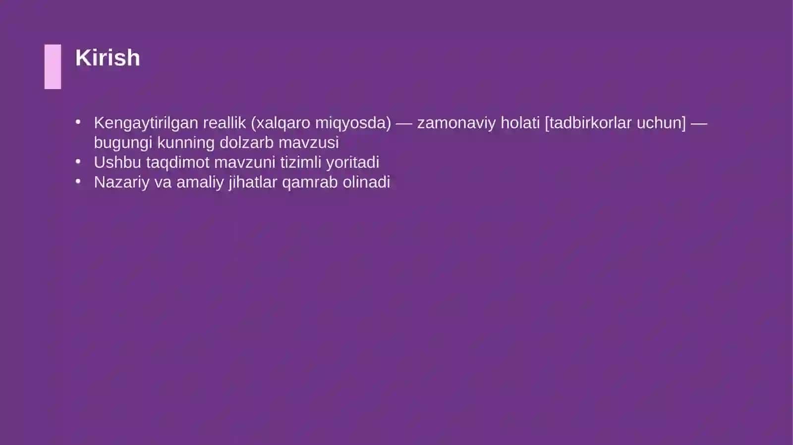Kengaytirilgan reallik (xalqaro miqyosda) — zamonaviy holati [tadbirkorlar uchun] 3