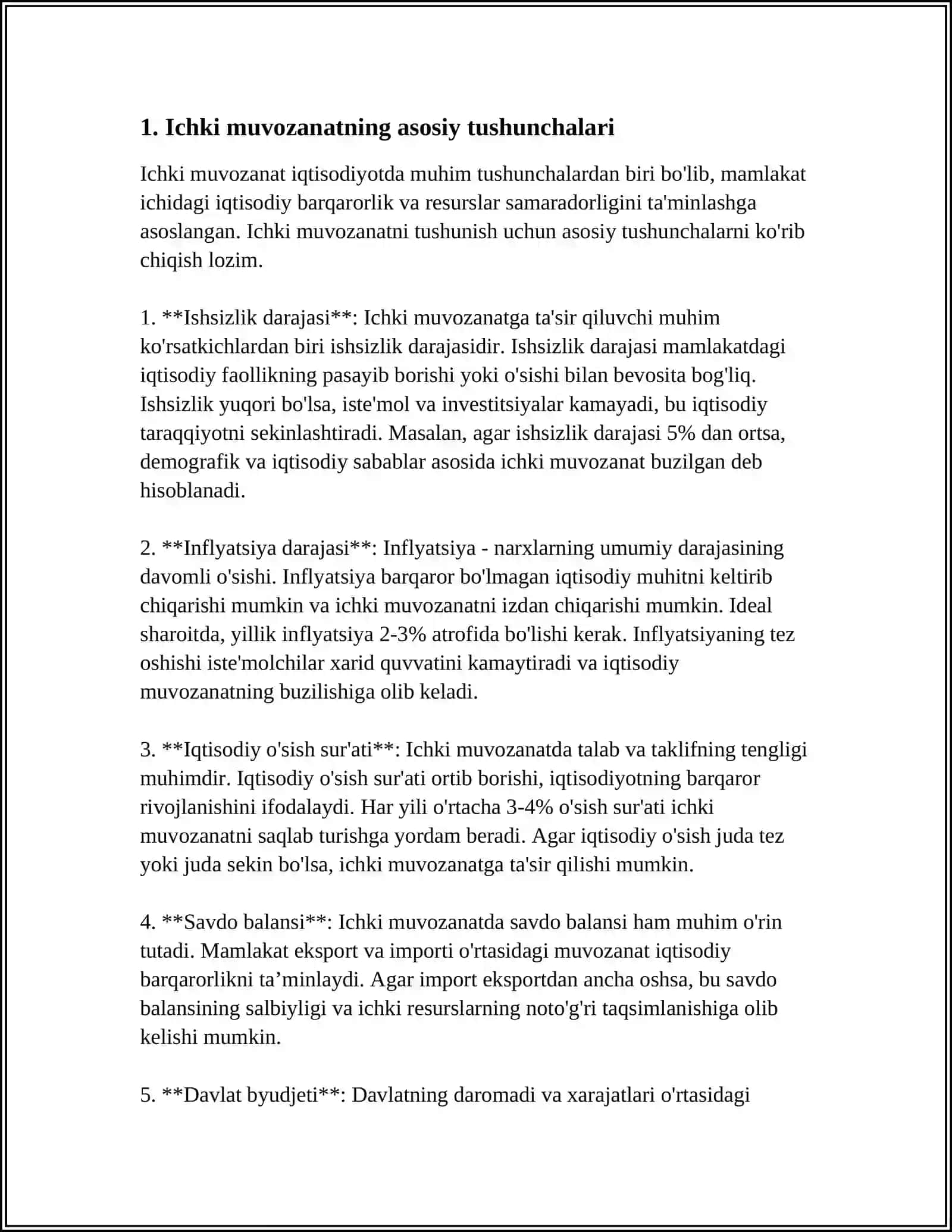 ICHKI VA TASHQI MUVOZANAT MODELI 3