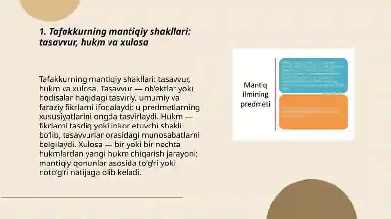 Tafakkurning mantiqiy shakllari va qonunlari 3