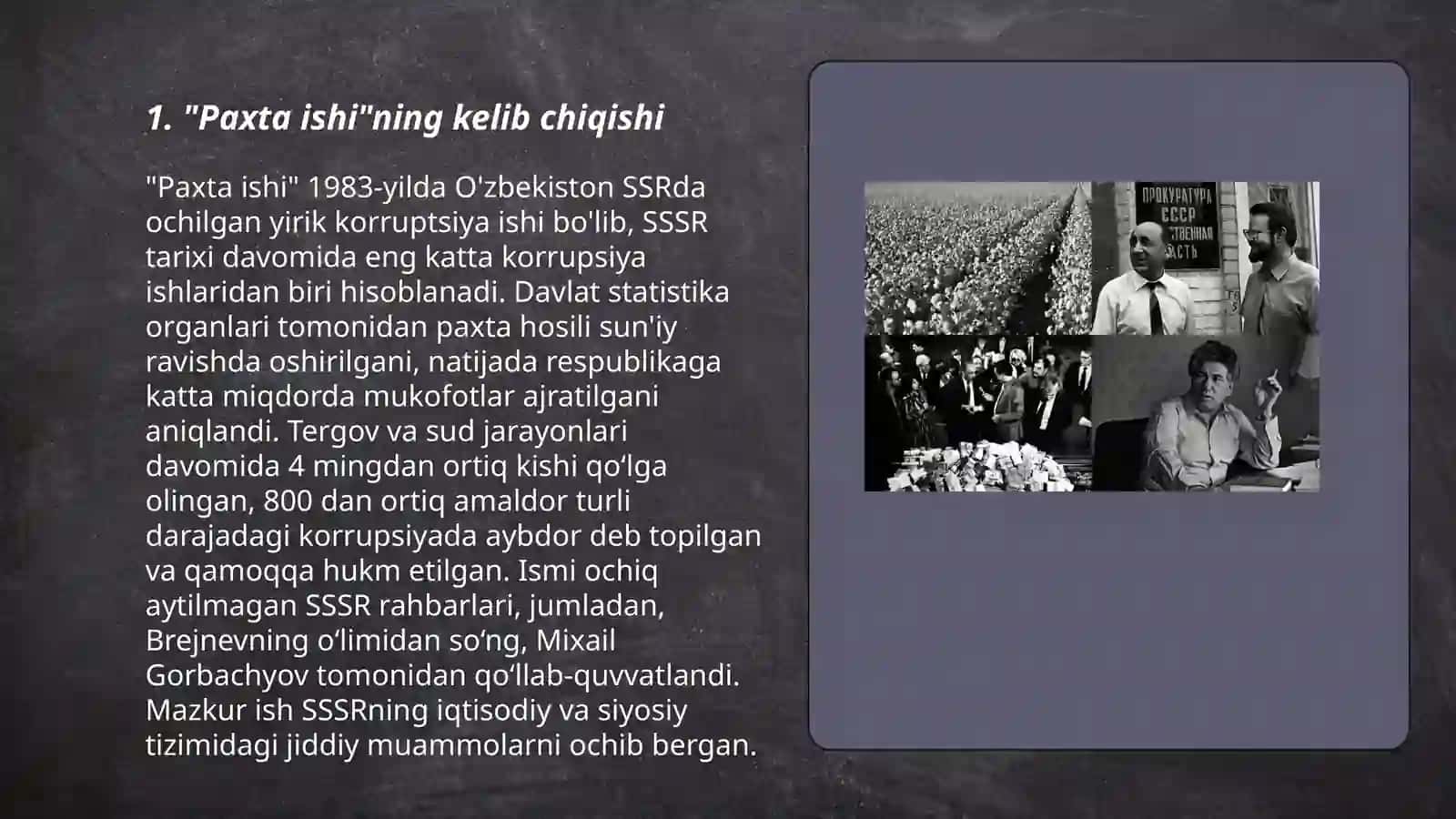 "Paxta ishi"ning kelib chiqishi 3