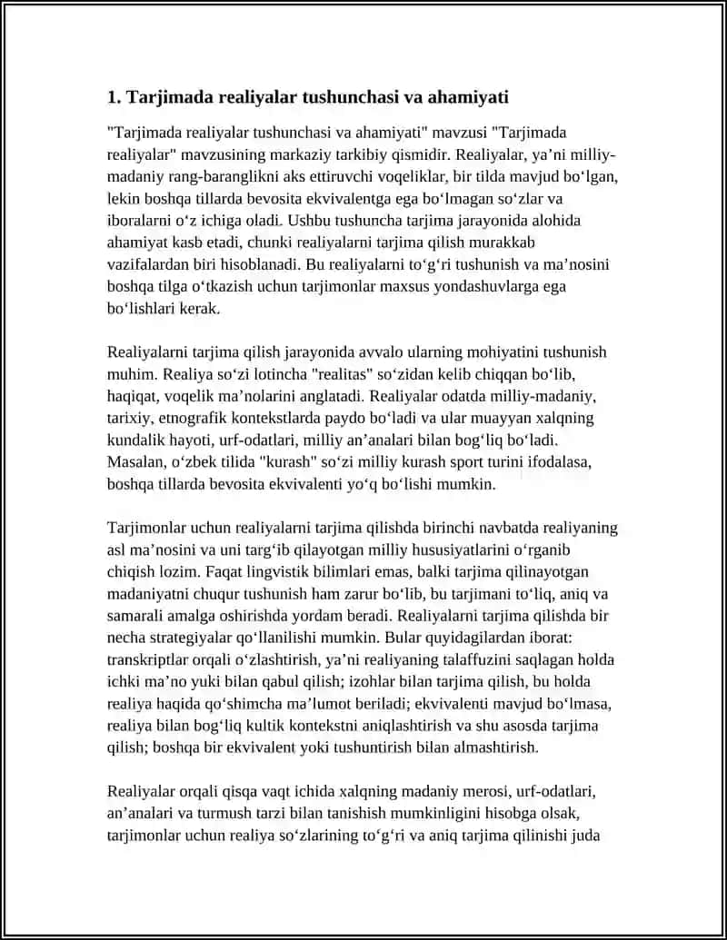 TARJIMADA REALIYALAR 3